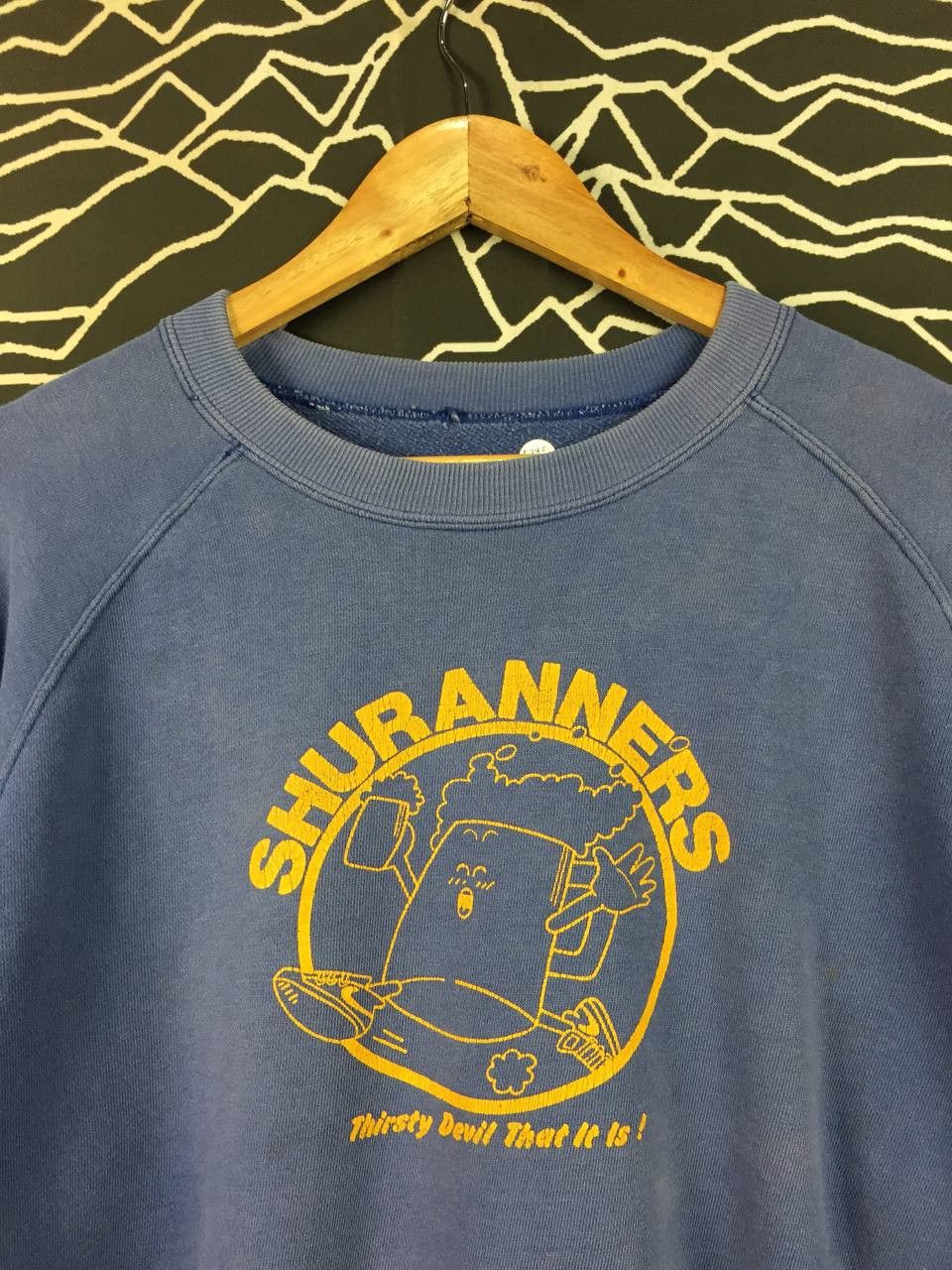 Vintage Vtg Shuranners Thirsty Devil Beer Run Pullover Sweatshirt Size US XL / EU 56 / 4 - 3 Thumbnail