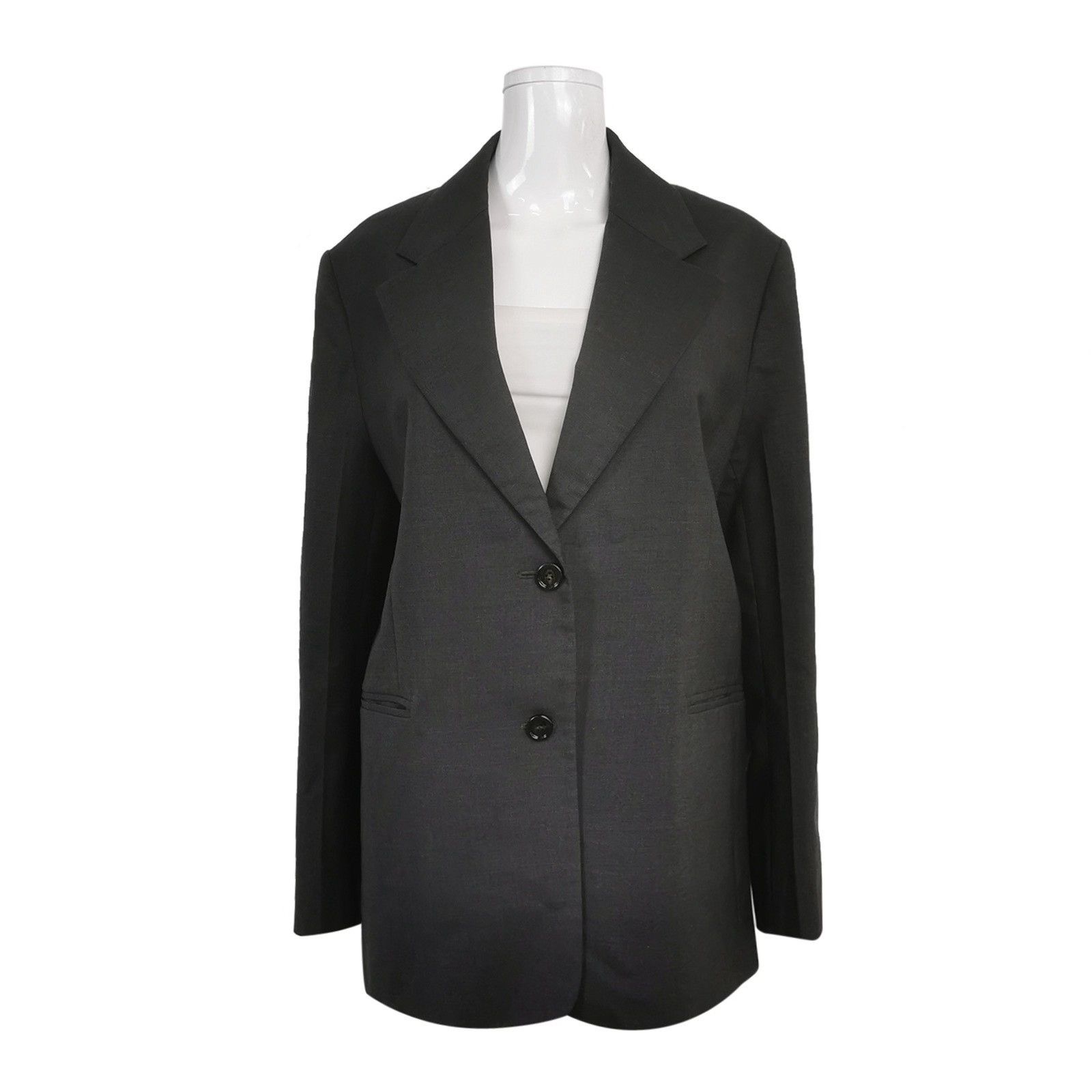 Prada Prada Black Wool Single-Breasted Blazer Size US XXS / EU 40 - 1 Thumbnail