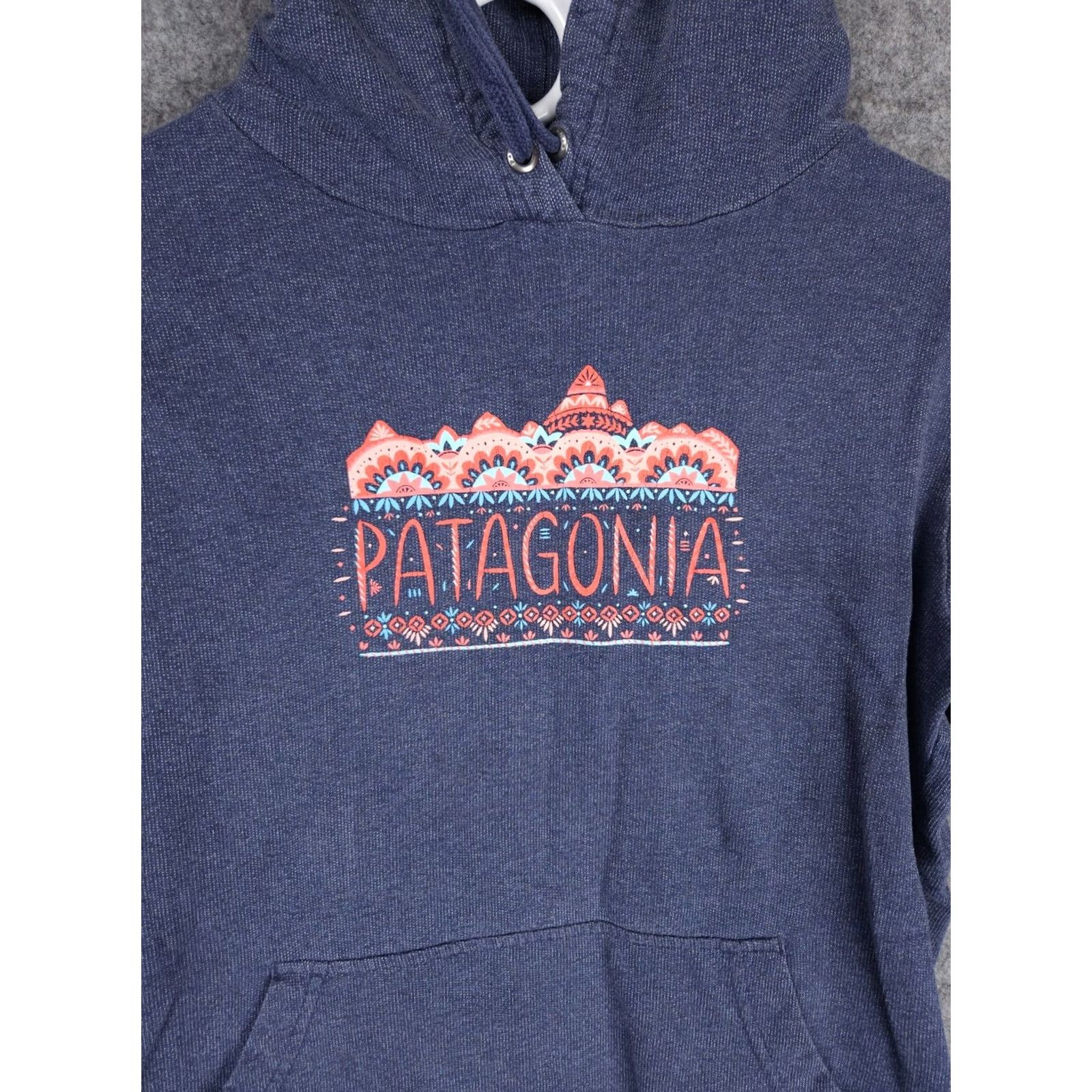 Patagonia PATAGONIA Hoodie Women's Small Blue Lightweight Fitz Roy Southwest Logo 39500 Size S / US 4 / IT 40 - 3 Thumbnail
