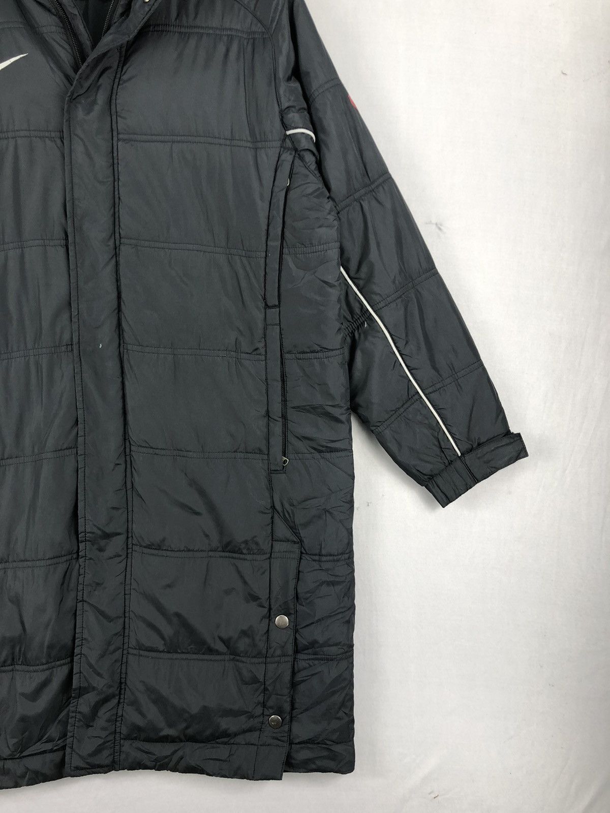 Nike × Vintage Vintage Y2K Nike Swoosh Logo Parka Puffer Jacket Size US S / EU 44-46 / 1 - 3 Thumbnail