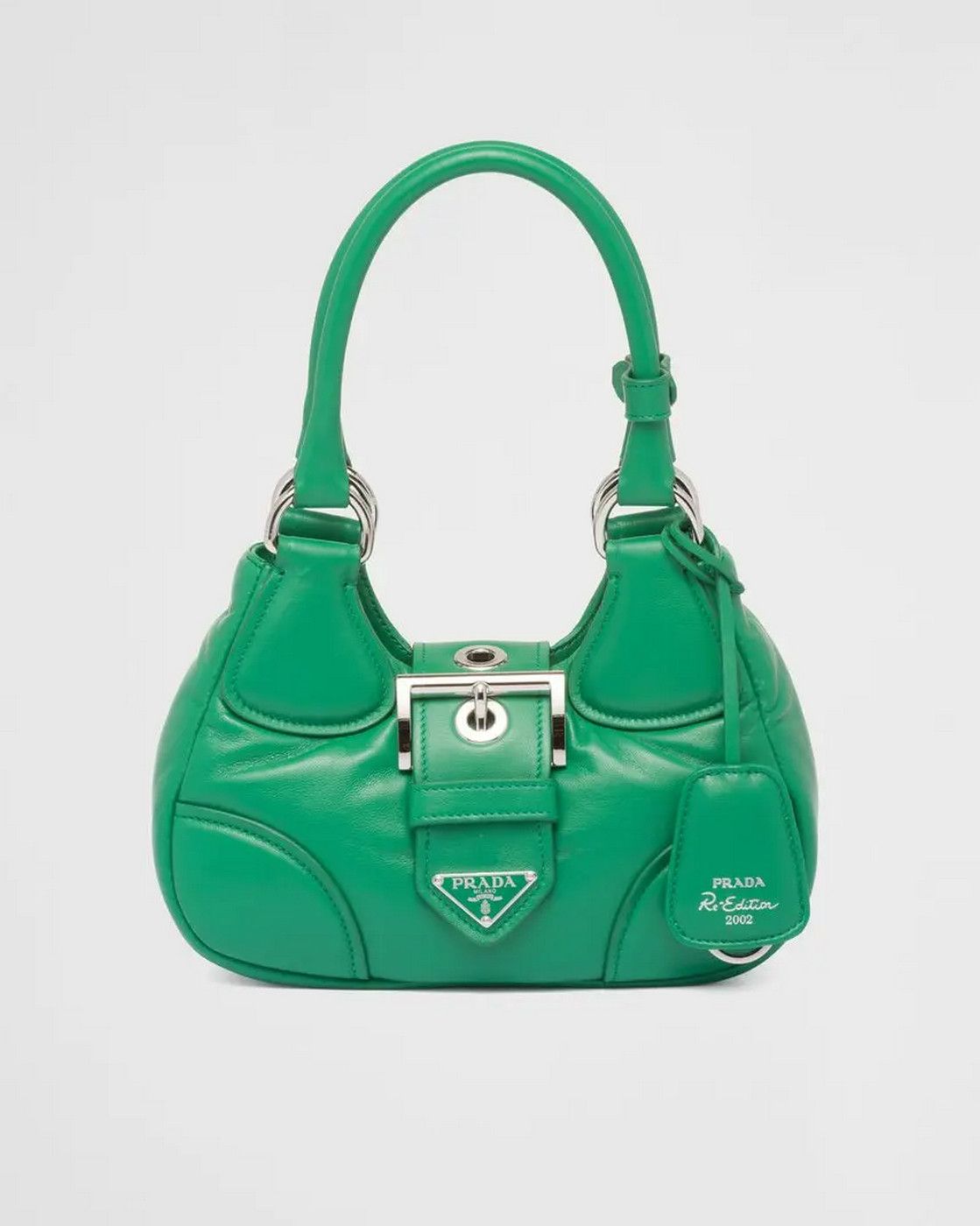 Prada PRADA Re-Edition green padded leather small Moon bag Size ONE SIZE - 2 Thumbnail
