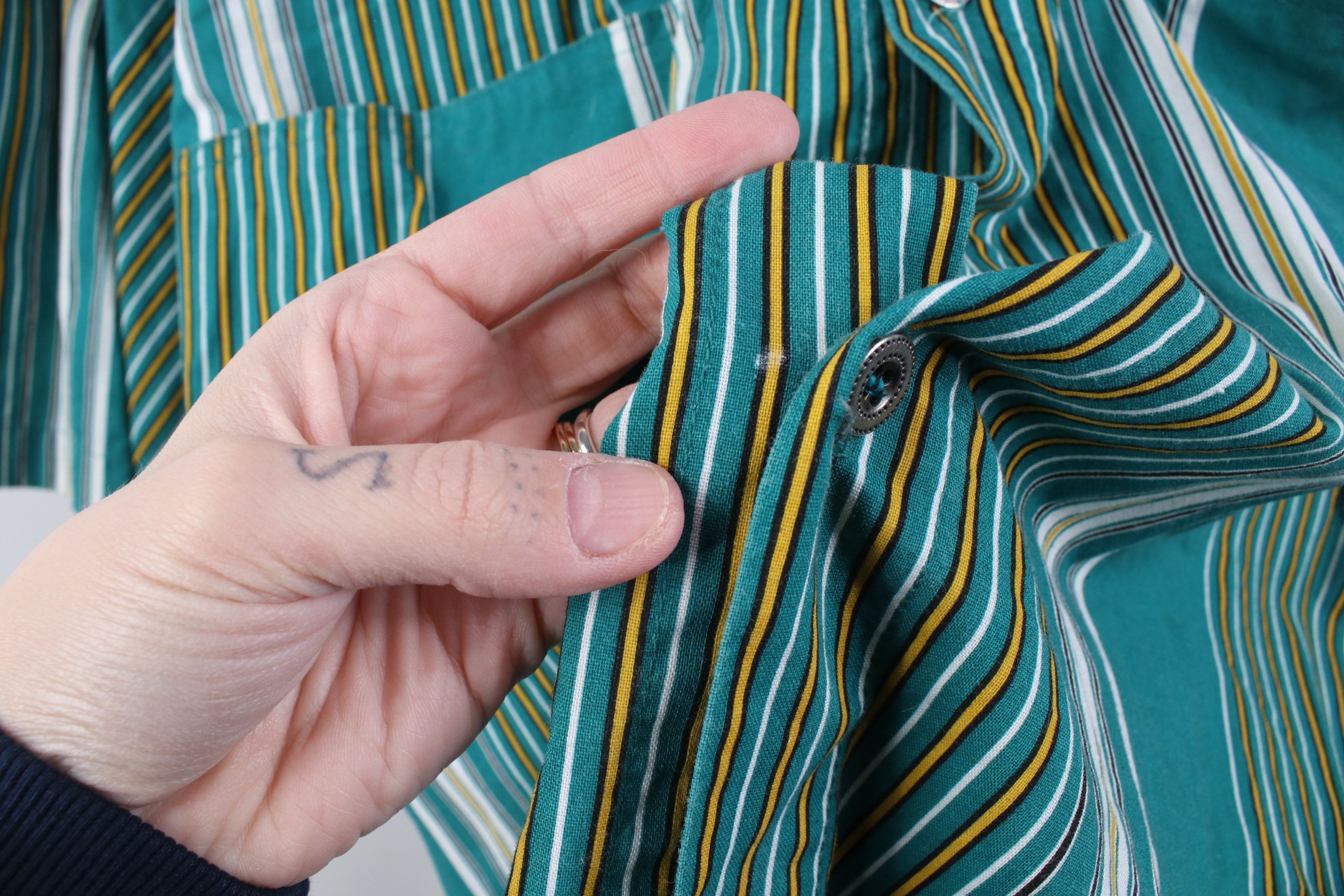 Vintage Vintage 90s Streetwear Striped Short Sleeve Button Shirt Size US XXL / EU 58 / 5 - 7 Thumbnail