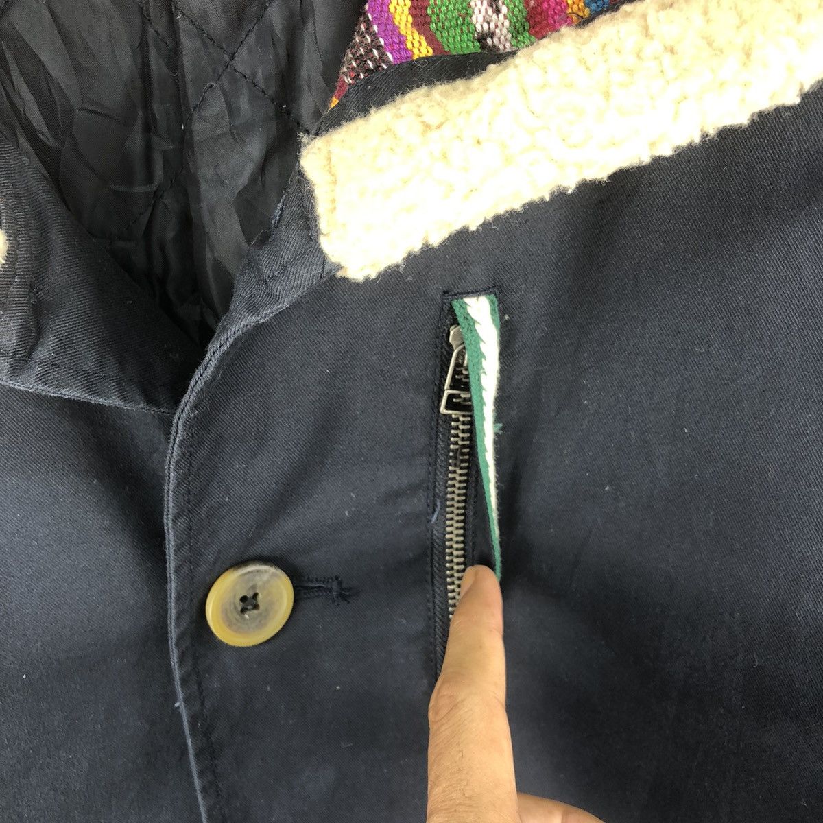 Japanese Brand Vintage Y2K Titicaca Navajo Quilted Button Up Jacket Size US M / EU 48-50 / 2 - 8 Thumbnail