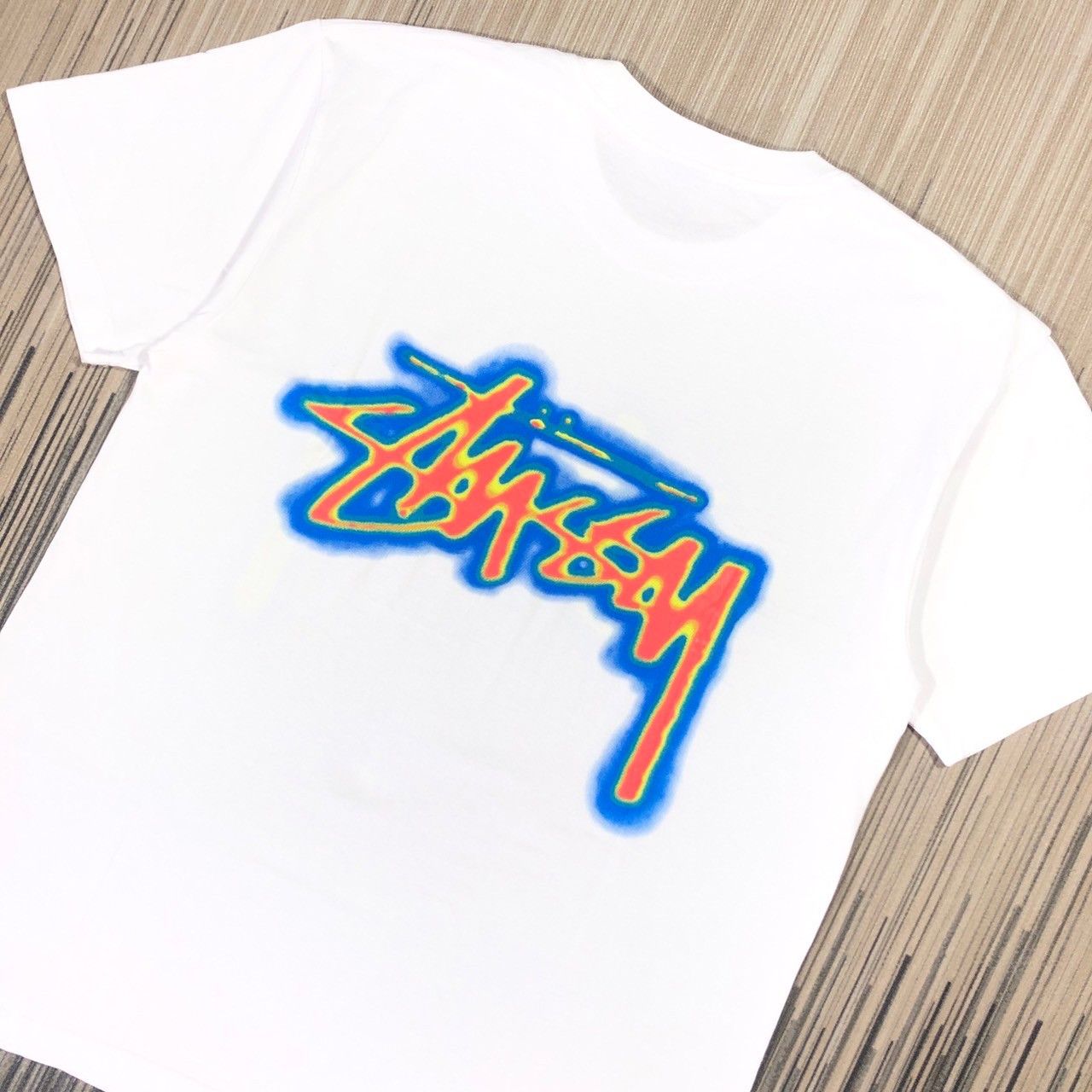 Stussy × Vintage Stussy Thermal Stock Tee Size US XL / EU 56 / 4 - 3 Thumbnail