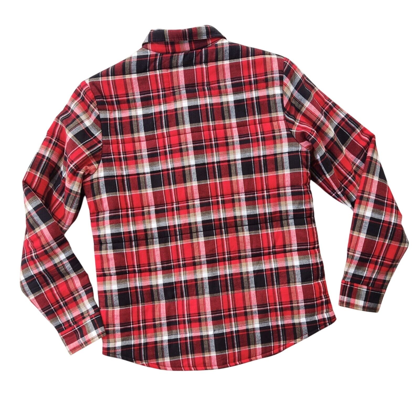 Slate & Stone Slate & Stone Men's Red Plaid Quilted Shirt Jacket Size S Size US S / EU 44-46 / 1 - 9 Thumbnail