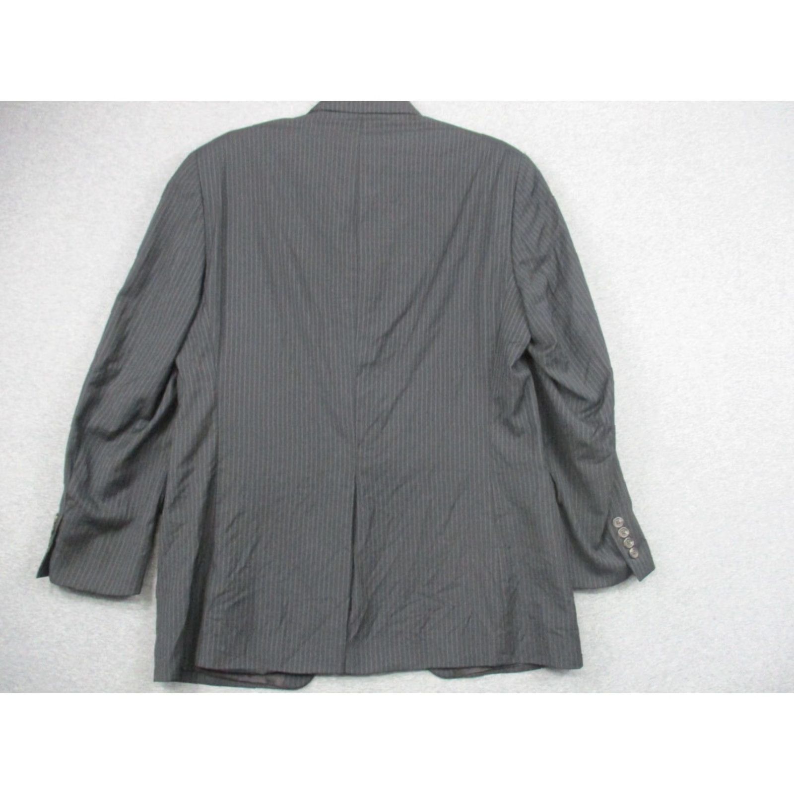 Ralph Lauren Lauren Ralph Lauren Blazer Men 42R Gray Pinstripe Sport Coat Size 42R - 3 Thumbnail