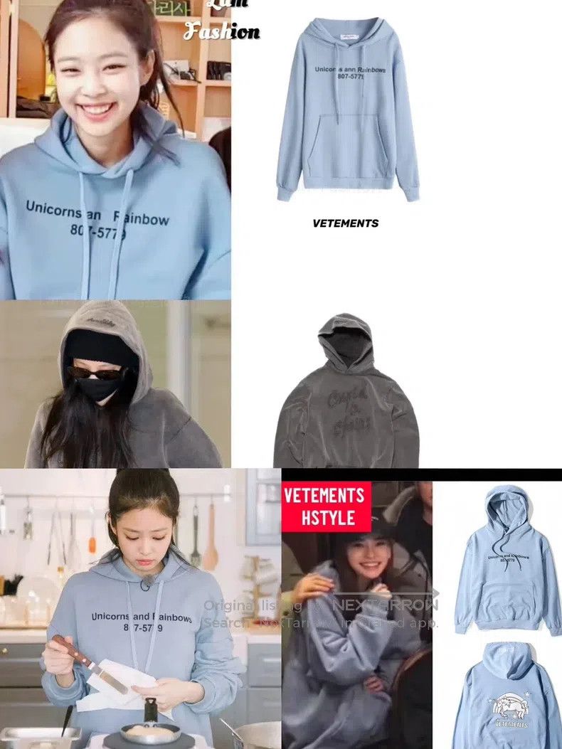 Vetements Vetements Haze Blue Unicorn Hoodie Size US XS / EU 42 / 0 - 9 Thumbnail
