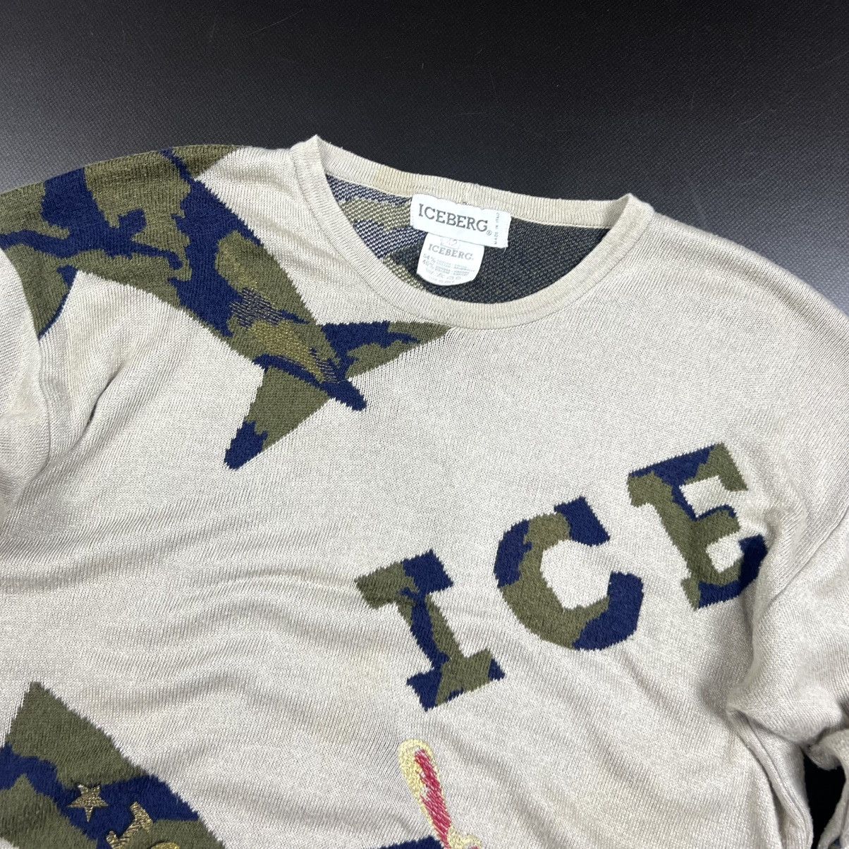 Iceberg × Vintage Vintage Iceberd Airplane Embroidered Logo Sweater Size S Size US XS / EU 42 / 0 - 4 Thumbnail