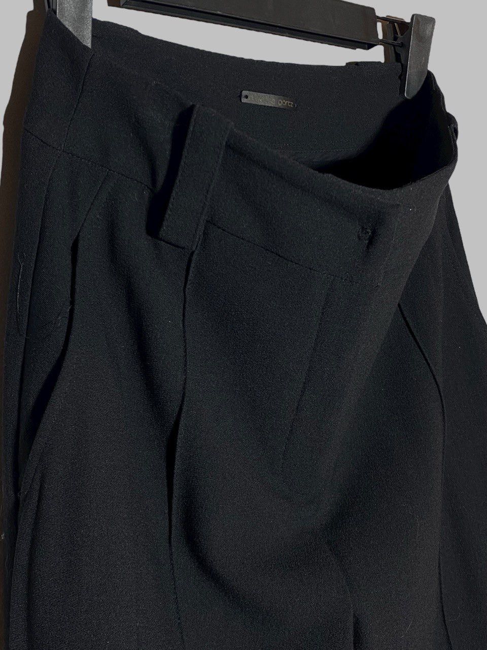 Annette Gortz Annette Gortz Black Straight Pleated Pants Size 26" / US 2 / IT 38 - 12 Thumbnail