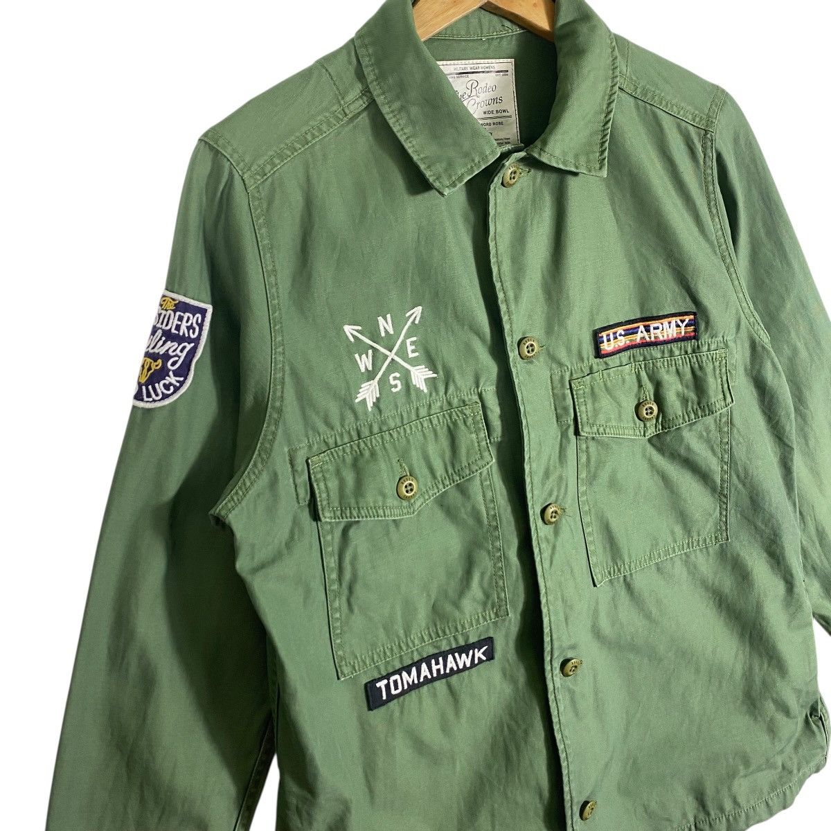 Japanese Brand Rodeo Crown Native Chimayo Button Shirt M Size Green Colour Size US M / EU 48-50 / 2 - 6 Thumbnail