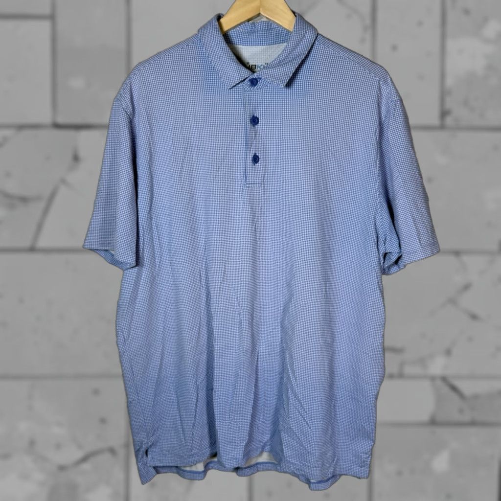 Vintage Ibkul Polo Shirt Blue UPF50+ Athletic Mens XL Regular Short Sleeve Shirt Polo Mens XL Blue UPF50+ Size US XL / EU 56 / 4 - 1 Thumbnail