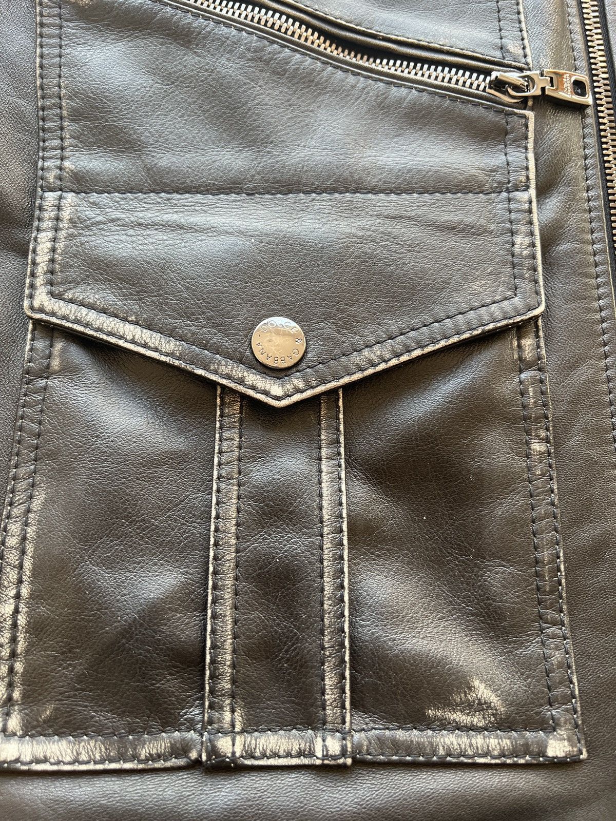 Dolce & Gabbana Dolce & Gabbana rare motorcycle leather vest Size US L / EU 52-54 / 3 - 5 Thumbnail