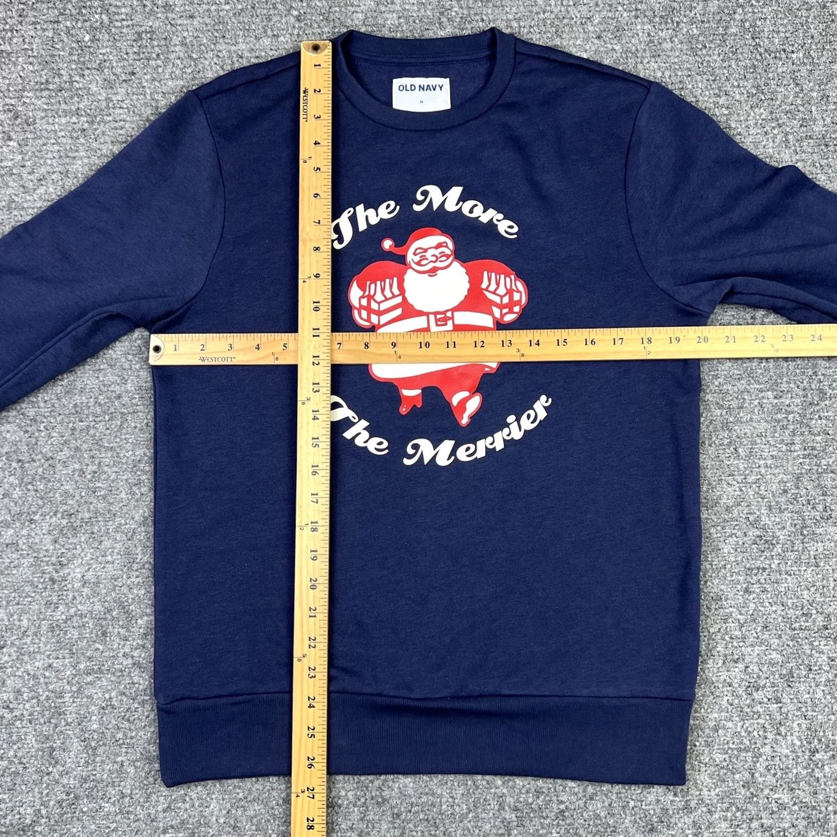 Old Navy VINTAGE Old Navy Christmas Crewneck Sweatshirt Womens Medium Santa Graphic Print Size M / US 6-8 / IT 42-44 - 6 Thumbnail