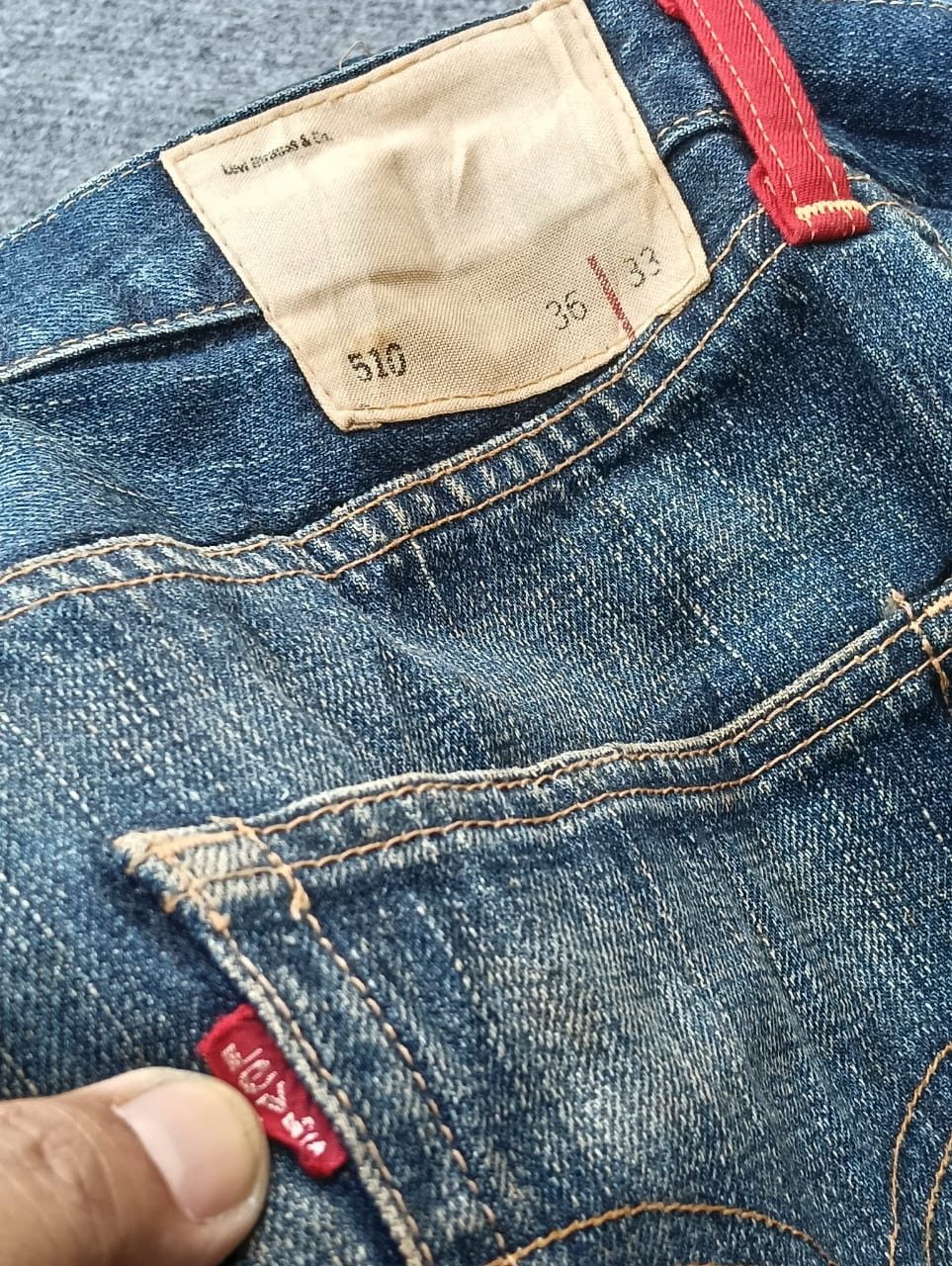 Levi's Vintage Levi's 510 Super Wide Leg Baggy Jeans Red Loop. Size US 33 - 10 Thumbnail