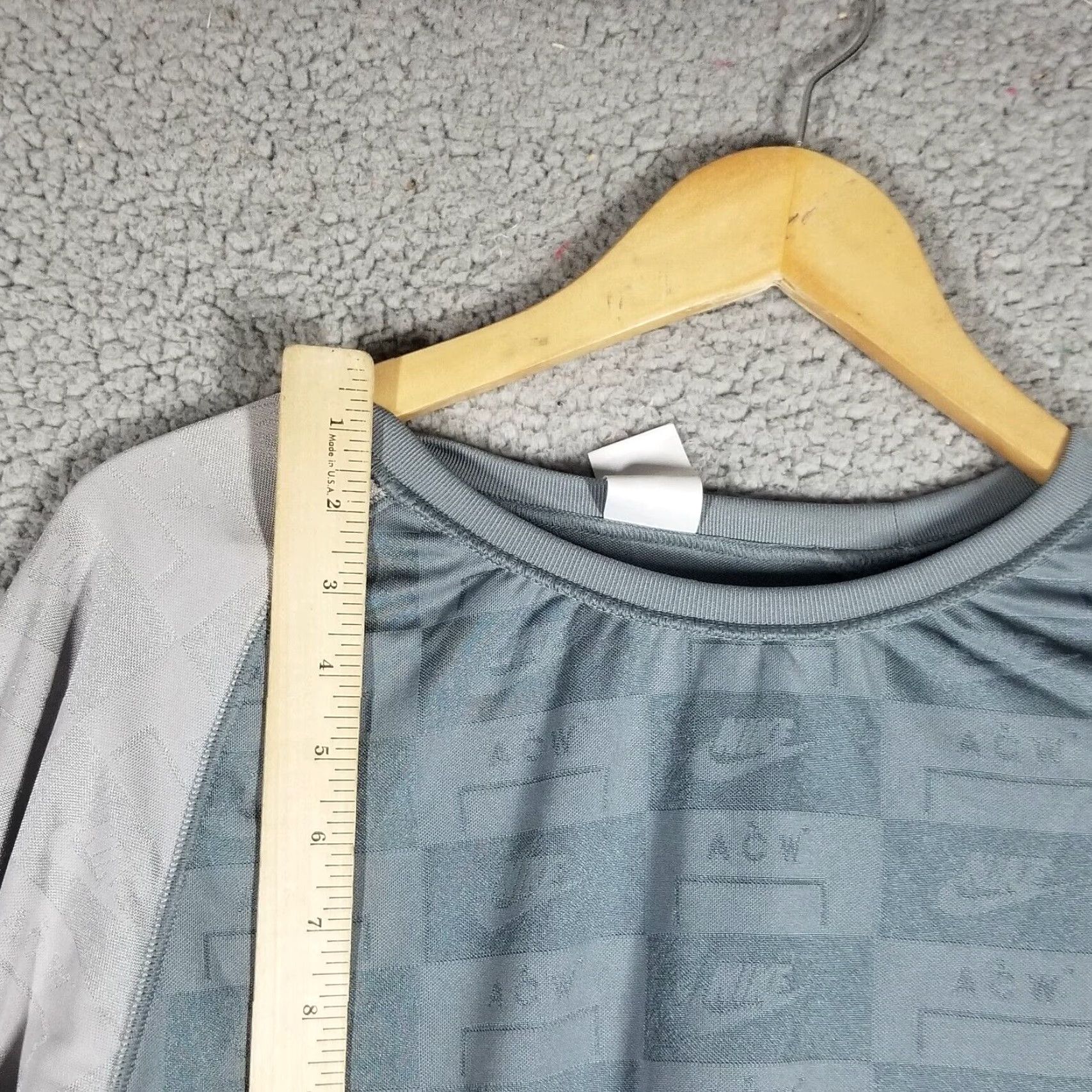 Nike Nike Mens x A-Cold-Wall Long Sleeve Top Cool Atmosphere Gray M AQ0433-065 Size US M / EU 48-50 / 2 - 4 Thumbnail