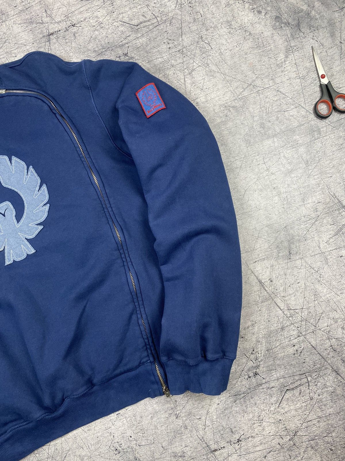 Belstaff × Vintage Vintage Belstaff Big Logo Bomber Jacket Sweater Size L Size US L / EU 52-54 / 3 - 5 Thumbnail