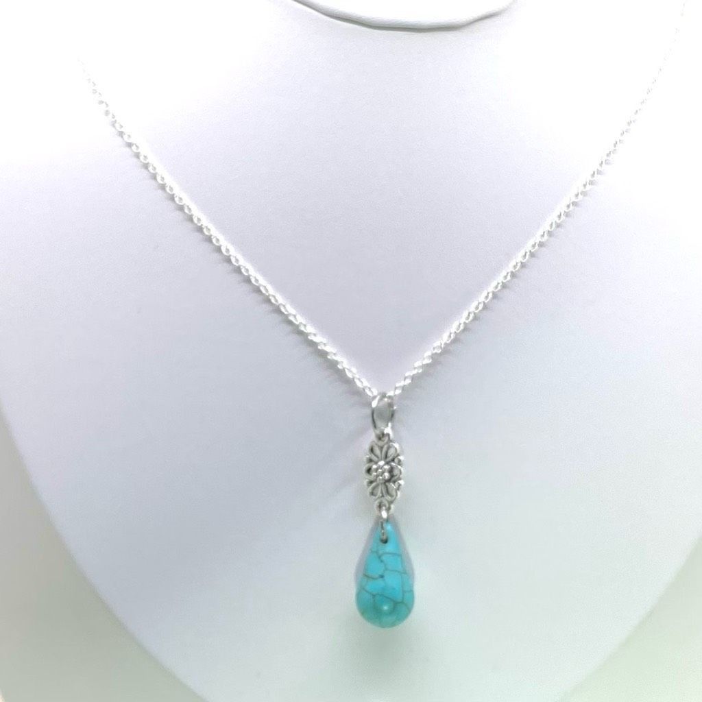 AUQ Sterling 925 Silver & Turquoise Necklace