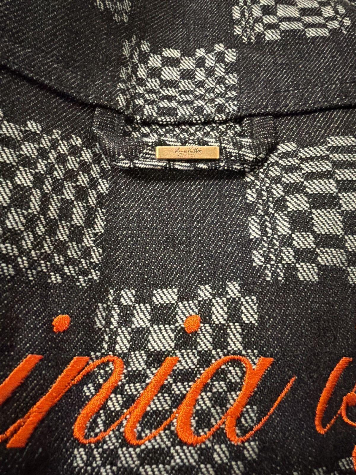Louis Vuitton Louis Vuitton Virginia Is For Lovers Embroider Denim Jacket Size US S / EU 44-46 / 1 - 3 Thumbnail