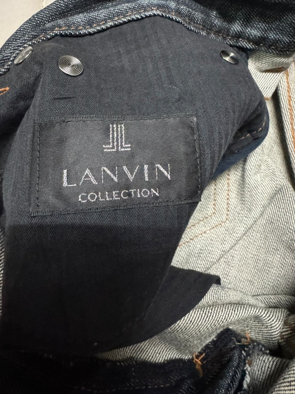 Lanvin 💥Insane💥 90s Lanvin Collection Rusty Sick Mudwash Dark Jean Size US 32 / EU 48 - 11 Thumbnail