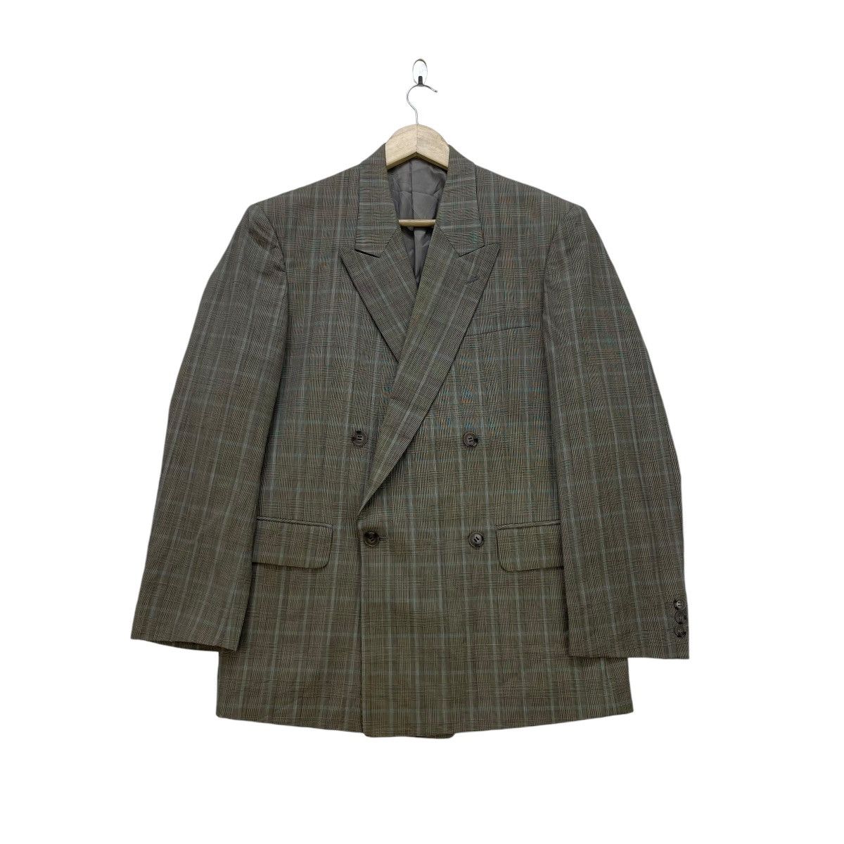 Alfred Dunhill × Vintage 💥Italian Designer Dunhill Costum Made Double Collar Jacket Size US M / EU 48-50 / 2 - 1 Thumbnail