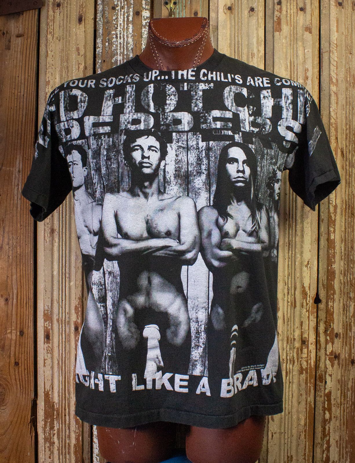 image of Band Tees x Vintage Red Hot Chili Peppers Fight Like A Brave Tee 90's in Black, Men's (Size XL)