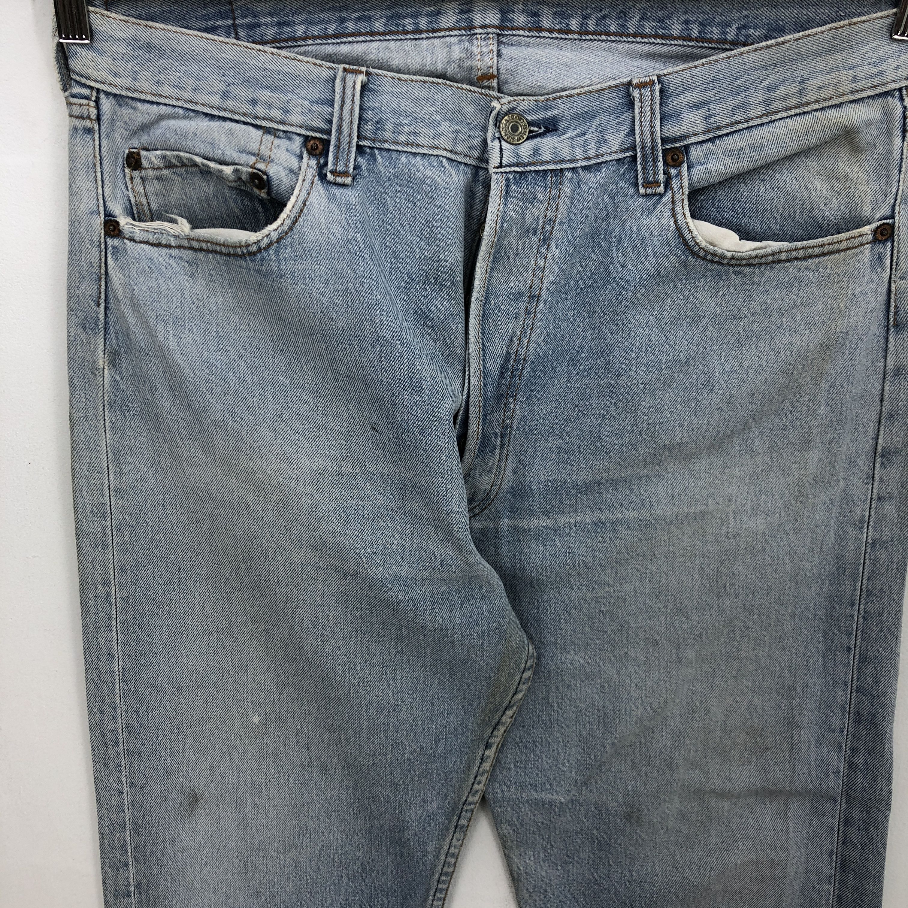 Levi's Vintage 70s Levis 501 Sunfaded Jeans Levi's Light Wash Denim Size US 34 / EU 50 - 3 Thumbnail