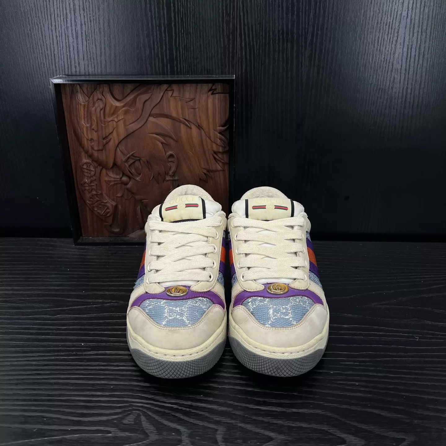 Gucci Gucci Blue-Purple Dirty Sneakers Size 36 Box Size US 5.5 / IT 35.5 - 4 Thumbnail