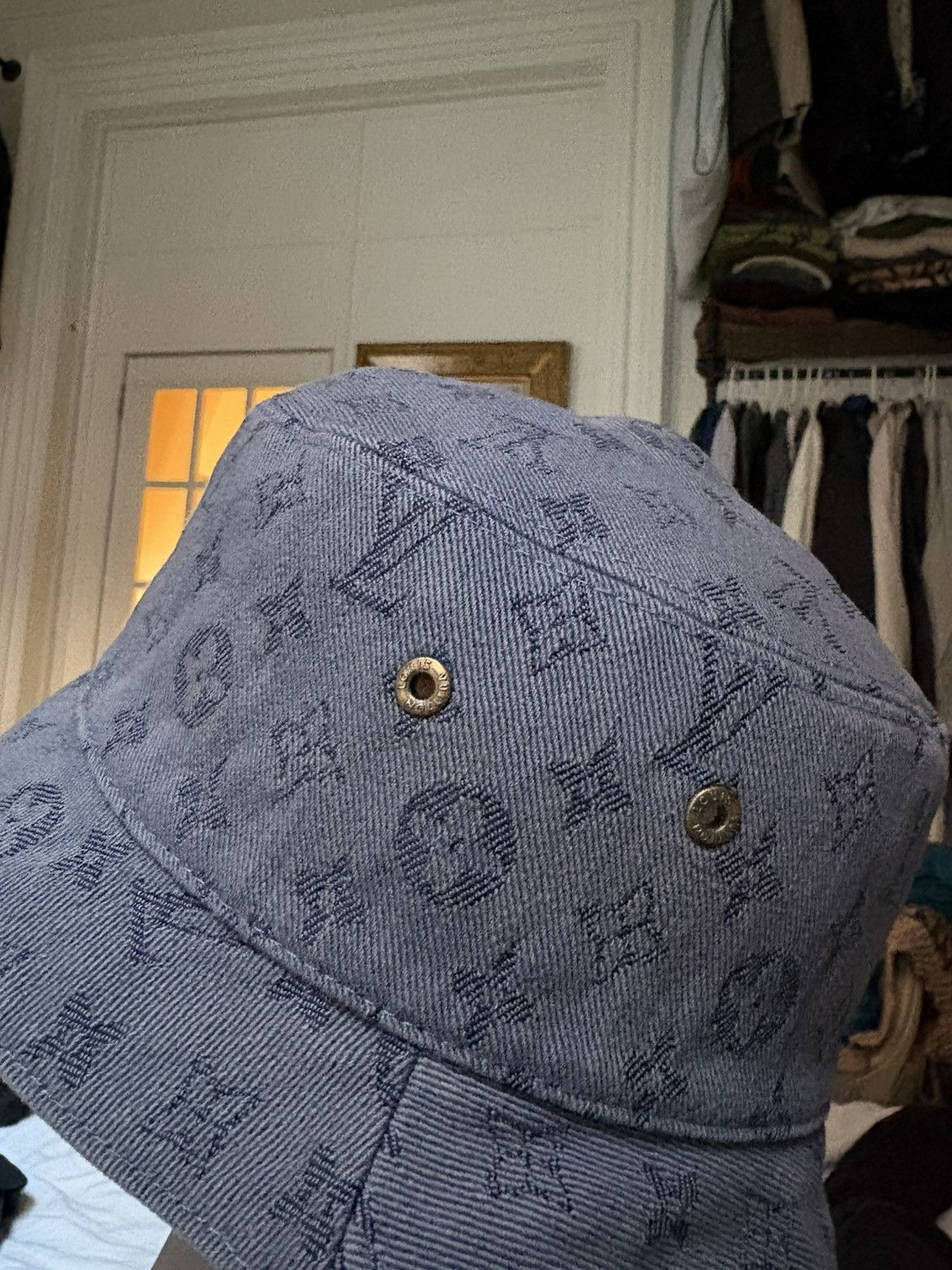 Louis Vuitton Louis Vuitton Denim Bucket hat Size ONE SIZE - 3 Thumbnail