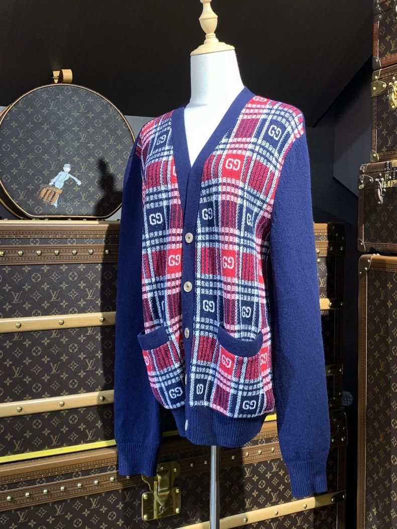 Gucci Gucci Color-Block Knitted Cardigan for Women-2506 Size US S / EU 44-46 / 1 - 1 Thumbnail