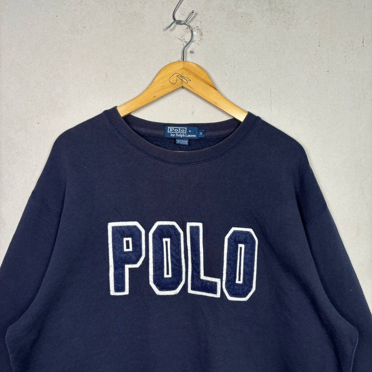 Polo Ralph Lauren Vtg 90s Polo Ralph Lauren Spellout Crewneck Sweatshirt M⁠ Size US M / EU 48-50 / 2 - 3 Thumbnail