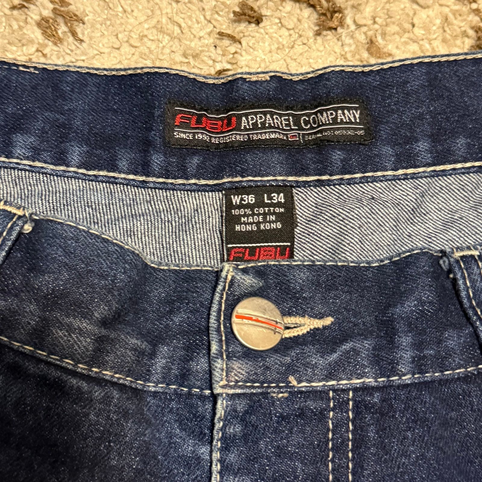 Fubu Vintage FUBU Baggy Wide Leg Jeans Size 36x30 Y2K Size US 36 / EU 52 - 7 Thumbnail