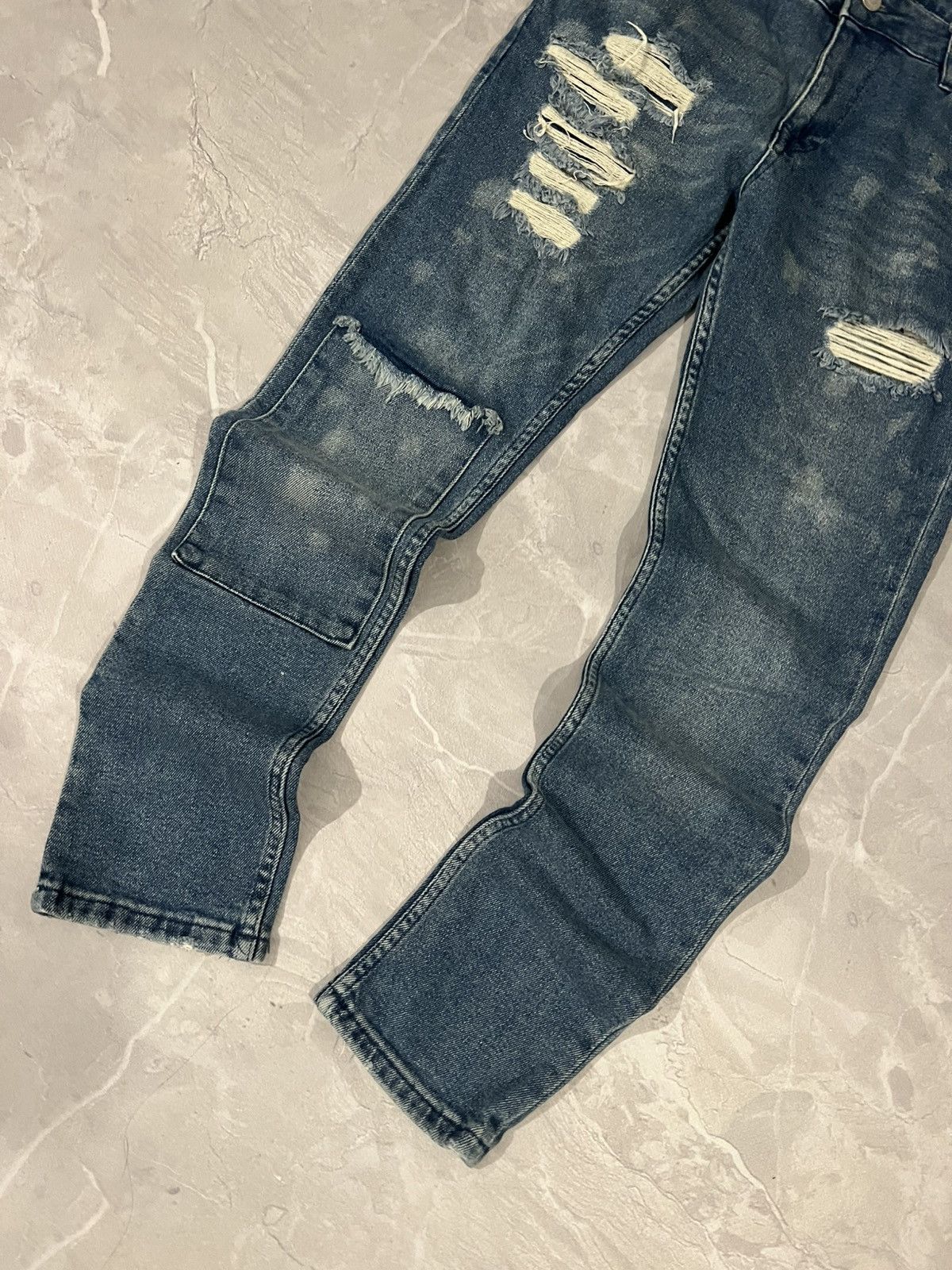 Japanese Brand Multi-pocket Distressed Archive / Vintage Slim Fit Glamour Size US 32 / EU 48 - 3 Thumbnail