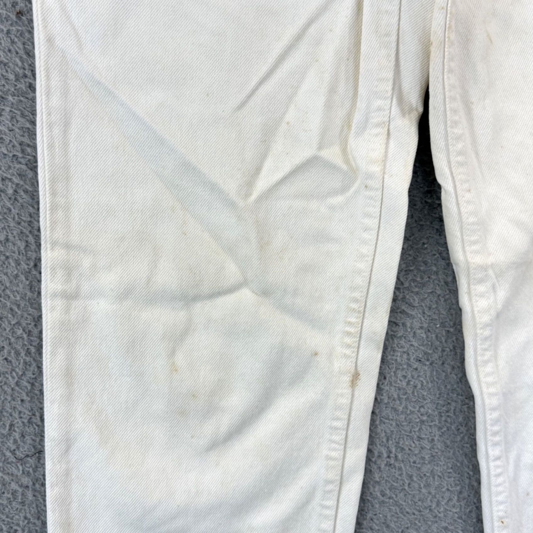 Levi's VINTAGE Levi's 550 Jeans Womens 11 White Denim 90s Relaxed Tapered Leg USA Womens Jeans 90s Size 32" / US 10 / IT 46 - 4 Thumbnail