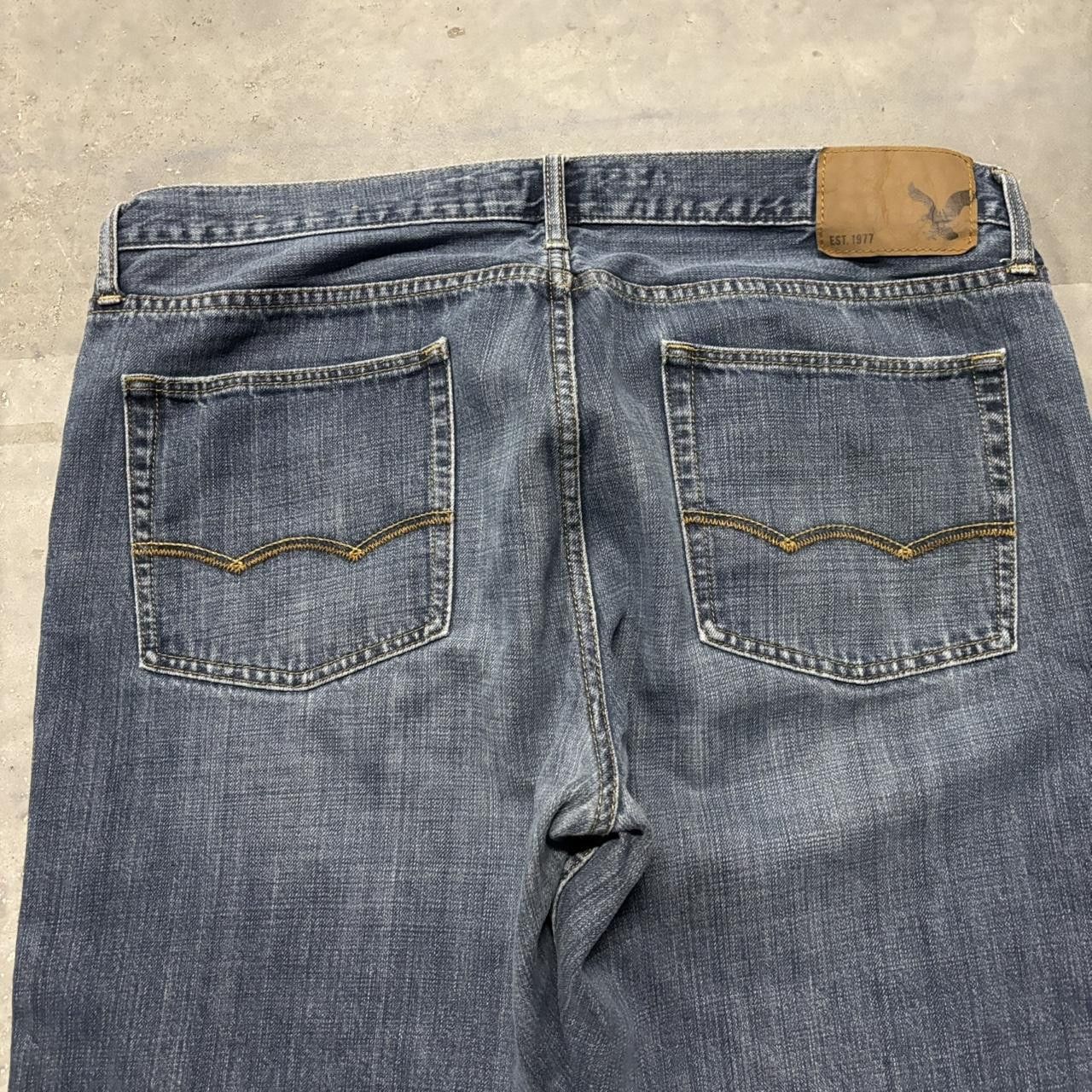 Japanese Brand × Vintage Crazy Vintage Y2K/2000s Grunge Dark Wash Denim Jeans! Size US 36 / EU 52 - 7 Thumbnail