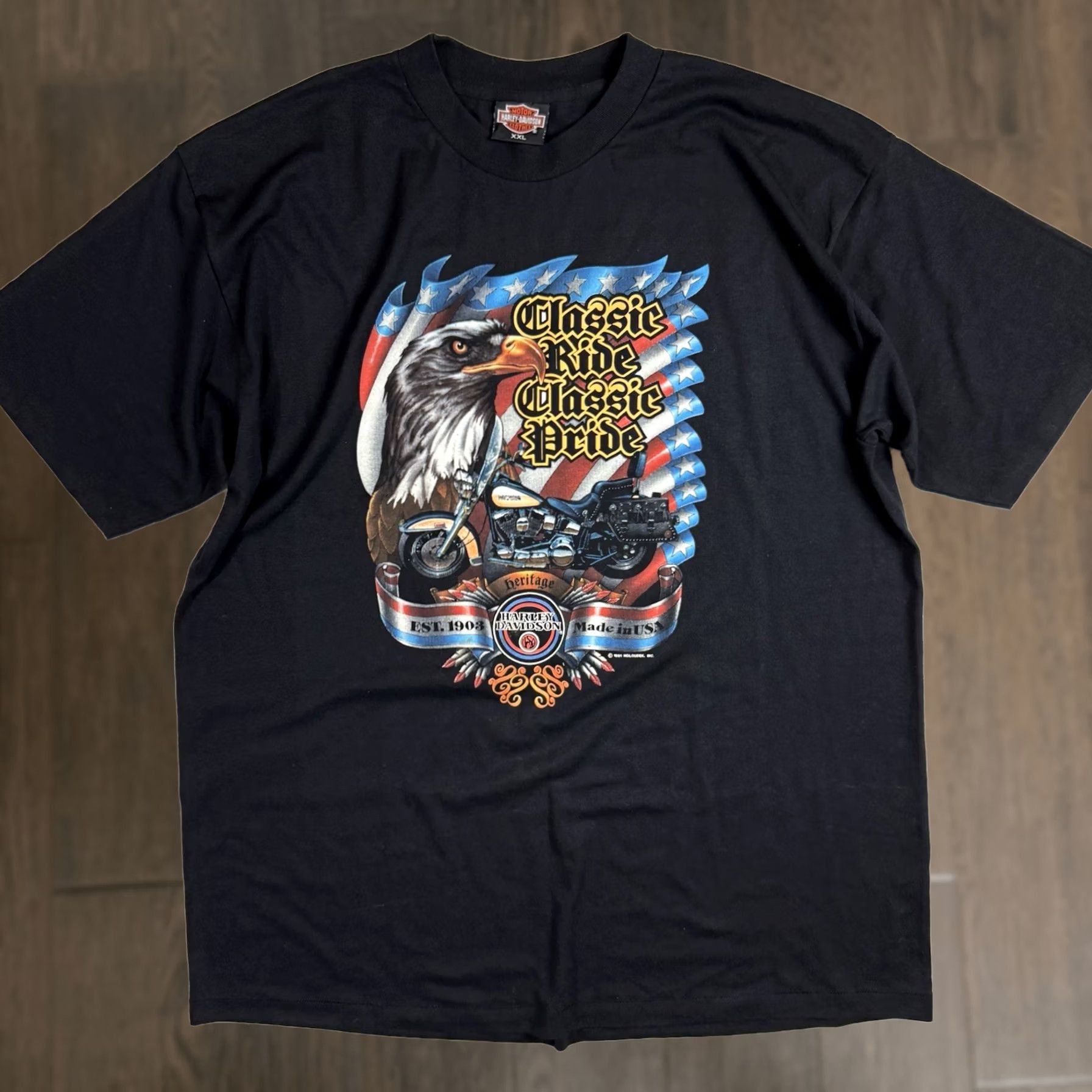Harley Davidson × Vintage RARE* Vintage Real Steel Harley Davidson
