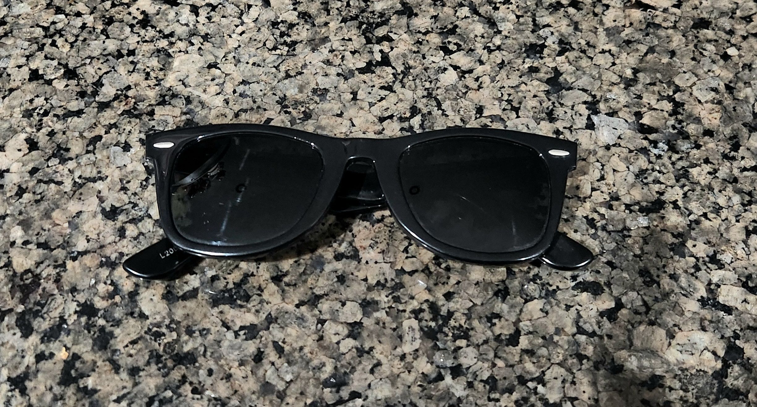 RayBan RAY-BAN L2009 PTAS SHINY BLACK SUNGLASSES WAYFARER USA B&L Size ONE SIZE - 6 Thumbnail
