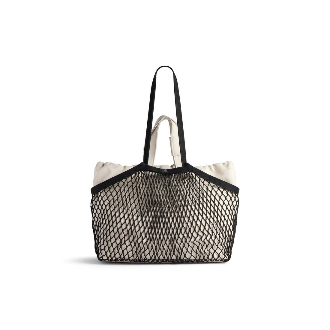 Balenciaga o1bcso1str0525 Size: OS / 24/7 Medium Tote Bag Beige/Black Size ONE SIZE - 4 Thumbnail