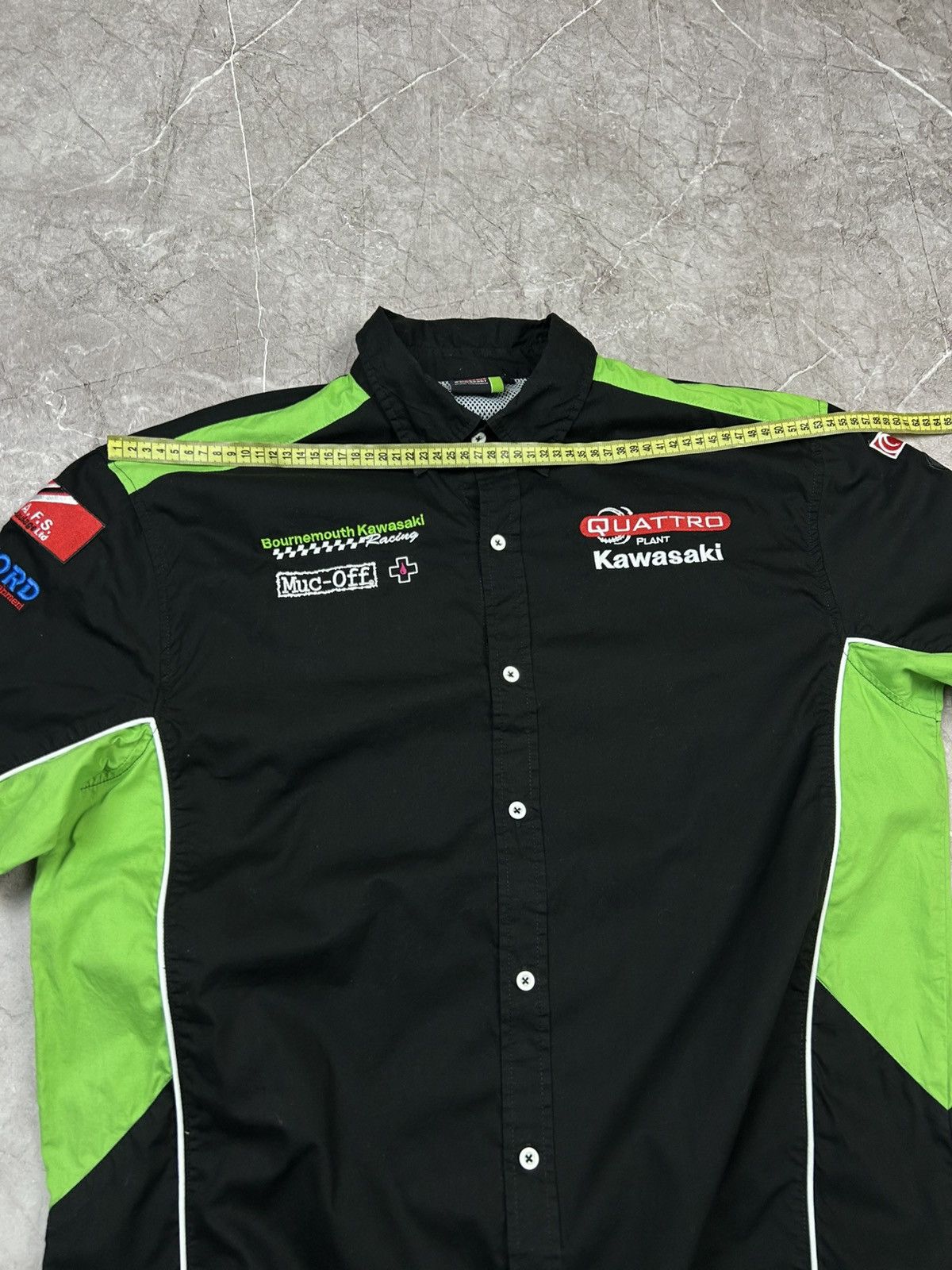 Formula 1 Kawasaki Vintage Racing Button Up Shirt Moto Size US XXL / EU 58 / 5 - 8 Thumbnail
