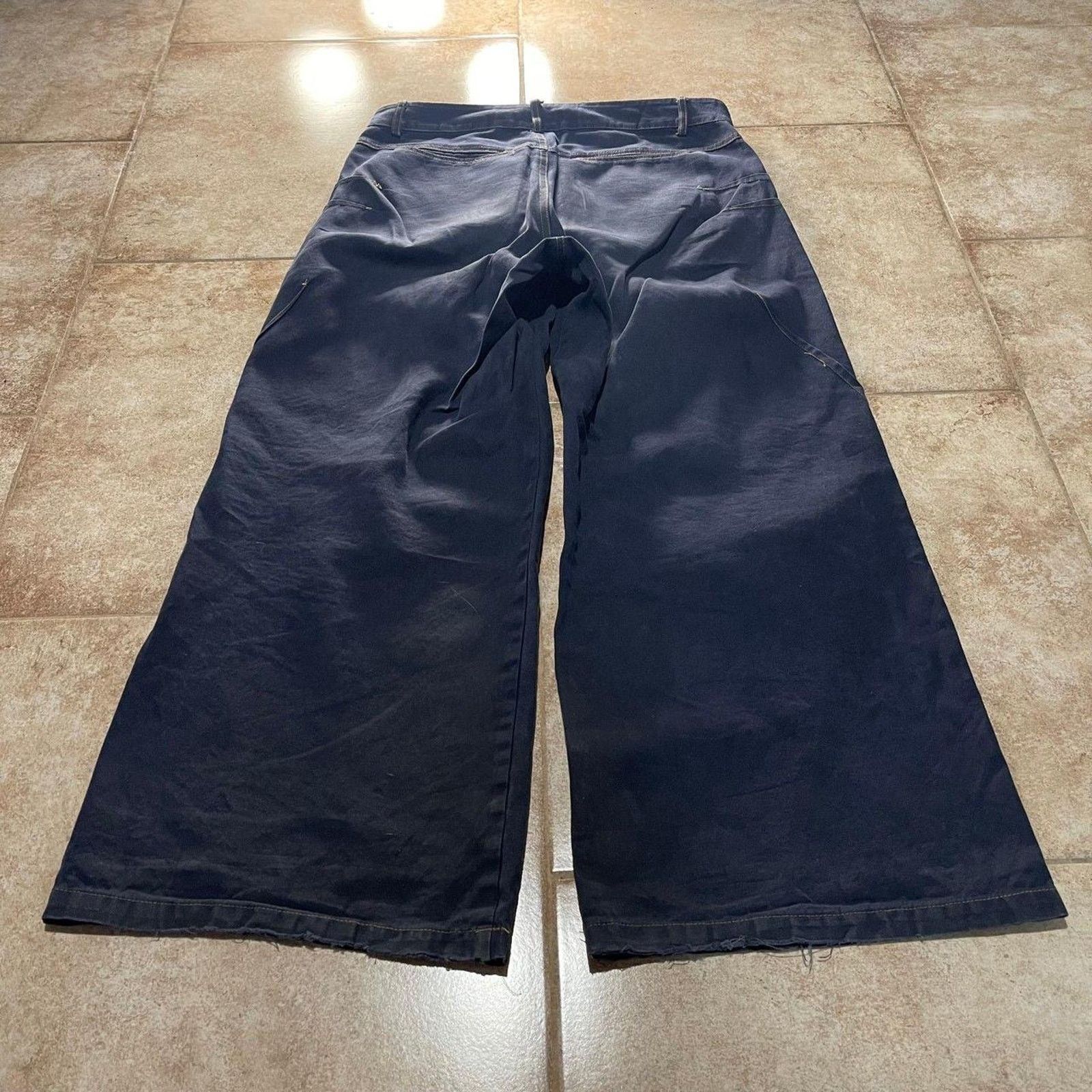 Japanese Brand Japanese Vintage Y2k Wide-leg Baggy Denim Jeans size 28 Size 28" / US 6 / IT 42 - 3 Thumbnail