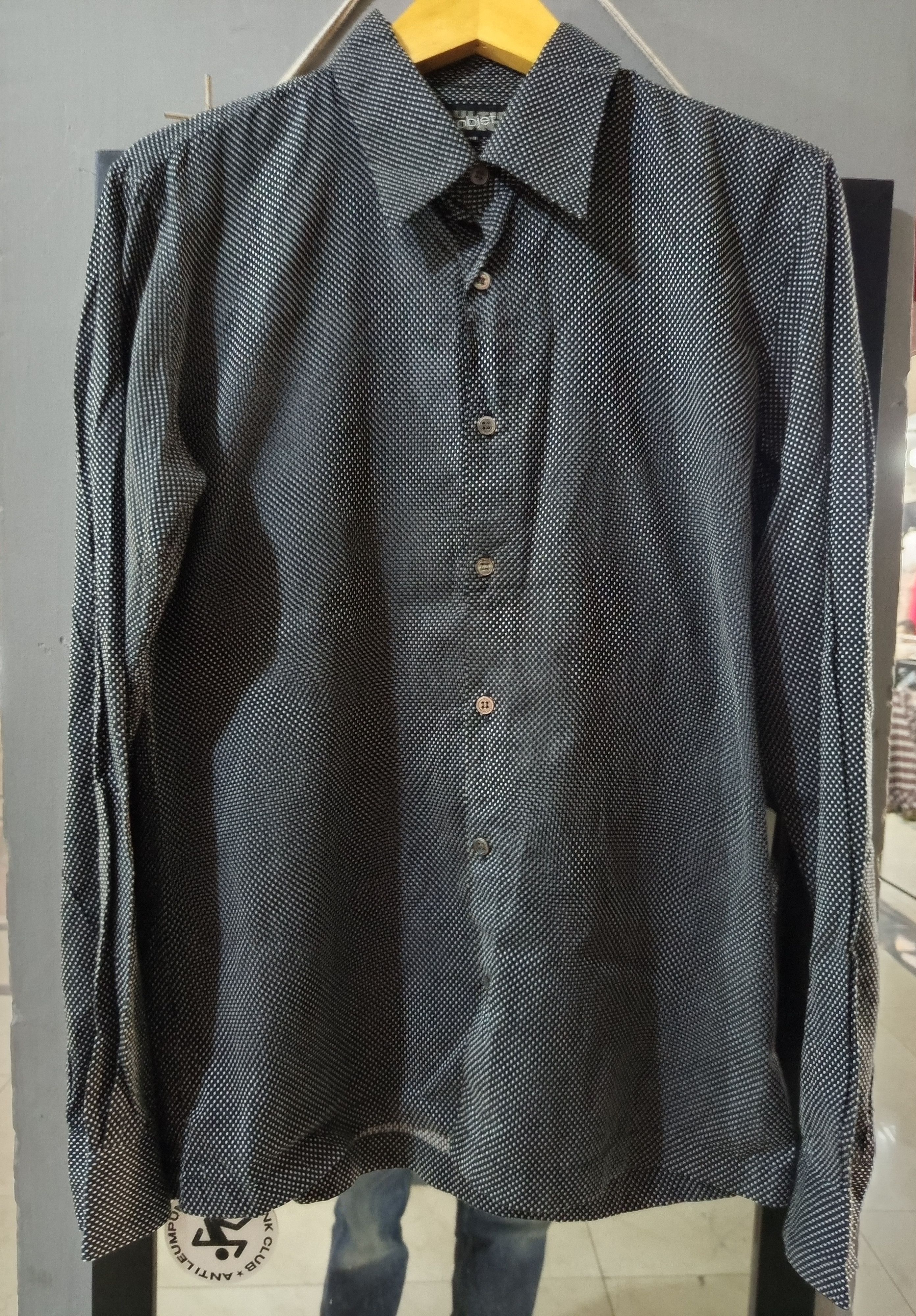 希少タグ付き　GAULTIER HOMME objet　半袖ニット　総柄　日本製 希少タグ付きGAULTIER HOMME objet半袖ニット総柄日本製