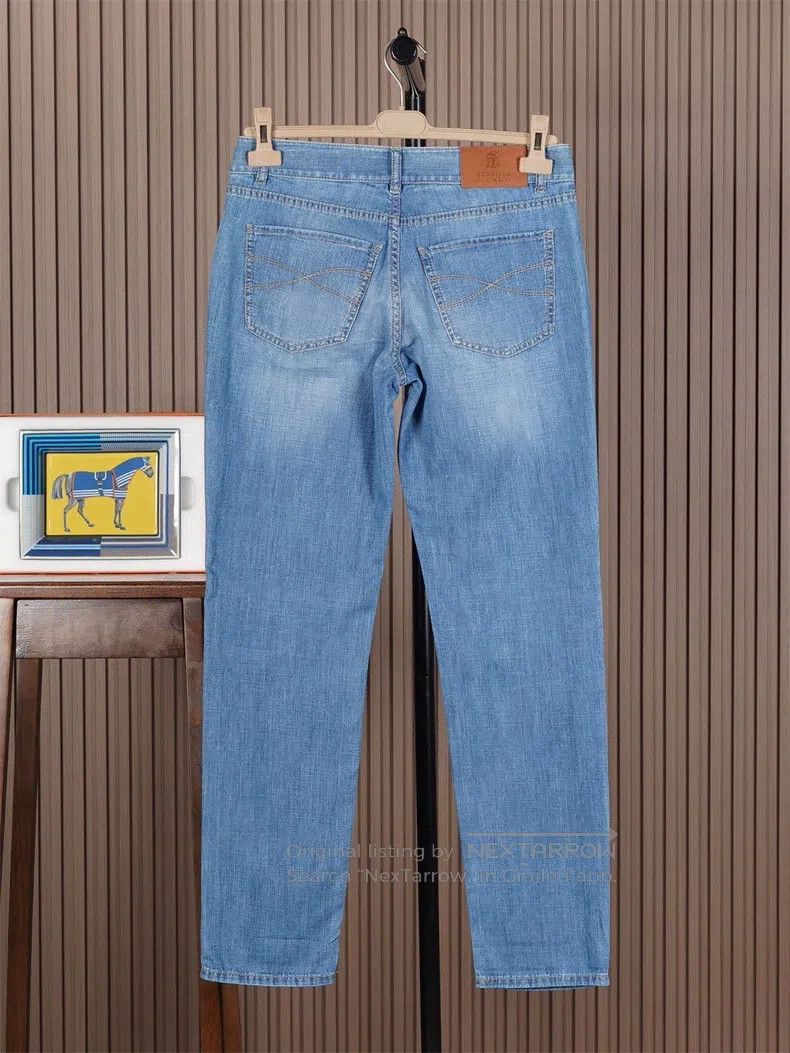 Brunello Cucinelli Brunello Cucinelli Men's Summer Denim Pants Size US 32 / EU 48 - 2 Thumbnail