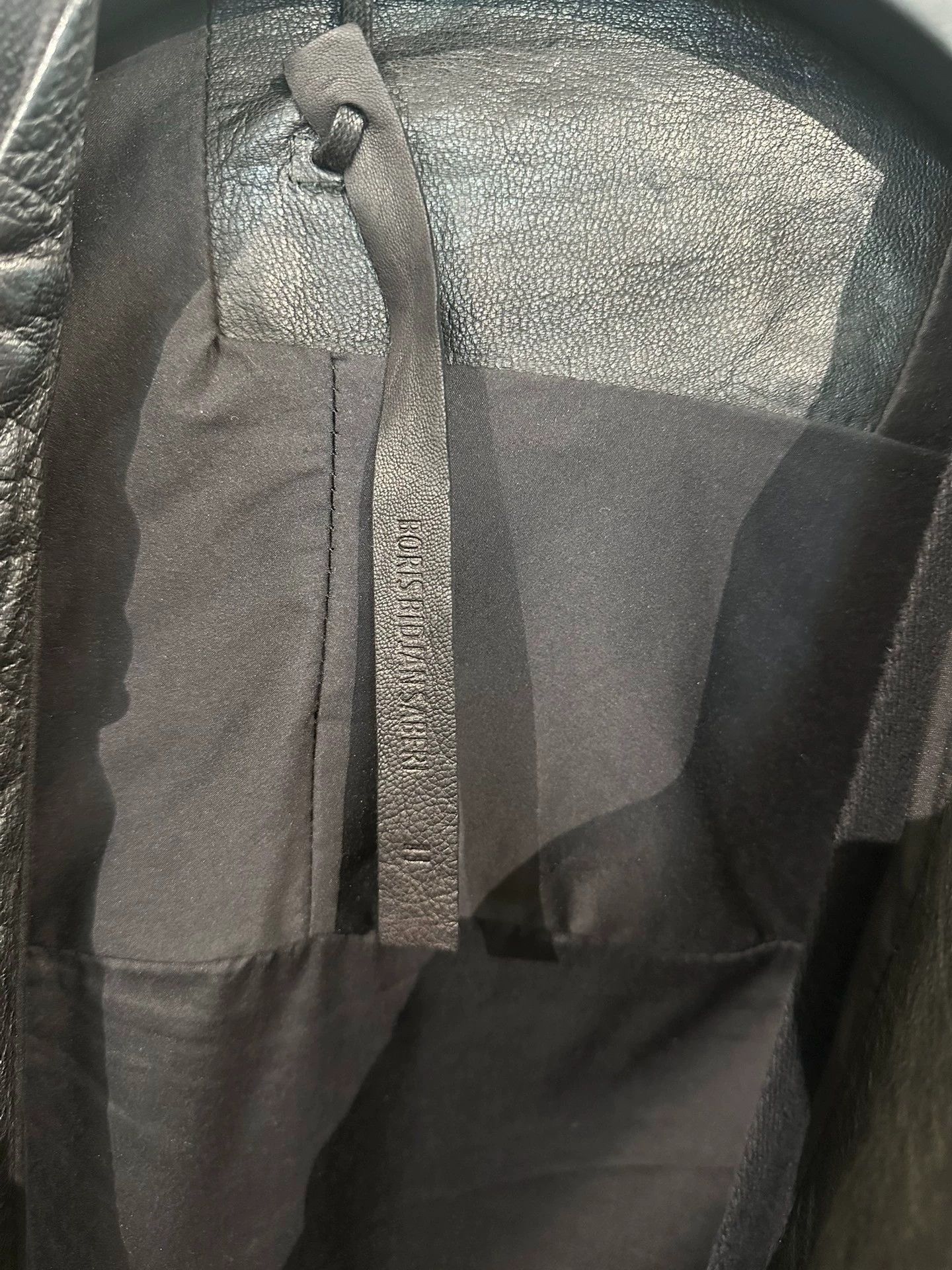 Boris Bidjan Saberi BBS 11by Calfskin Leather Denim Paneled Jacket S Size US S / EU 44-46 / 1 - 7 Thumbnail