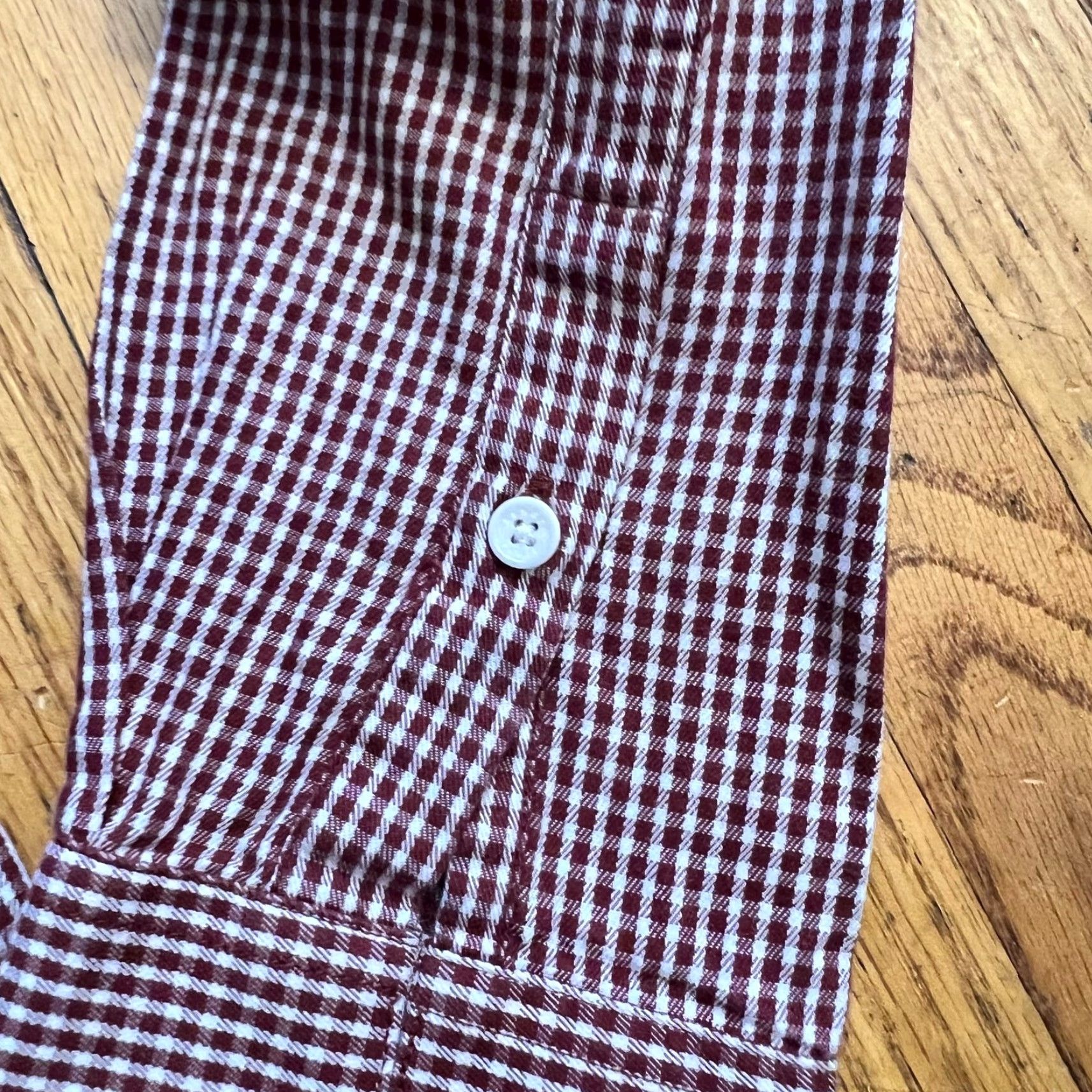 Sandro Sandro Paris Shirt Mens XS Red Casual Dress Shirt Long Sleeve Plaid Button-Up Shirt Mens XS Red Size US XS / EU 42 / 0 - 2 Thumbnail