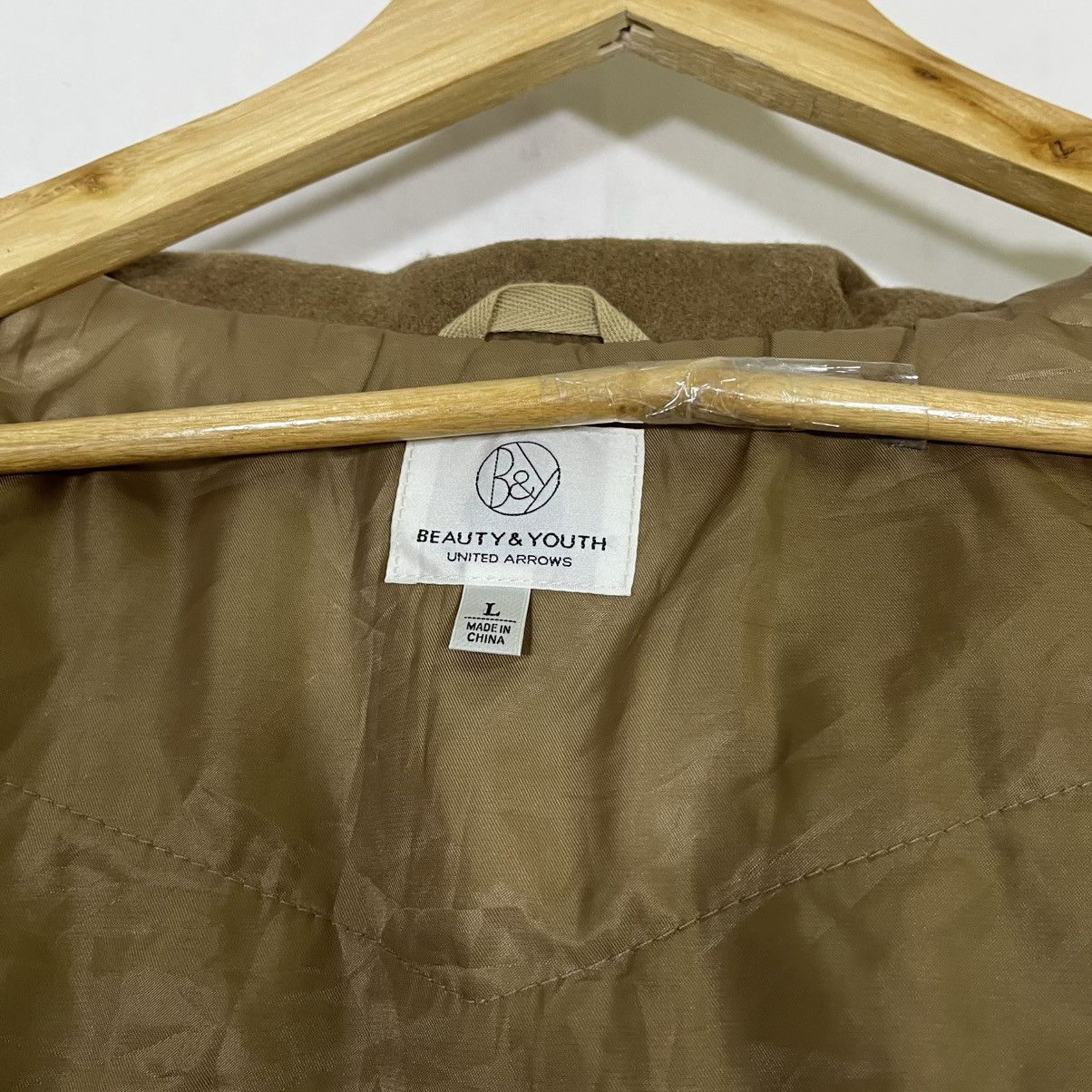 United Arrows BEAUTY & YOUTH UNITED ARROWS WOOL FUR HOODED JACKET Size L / US 10 / IT 46 - 6 Thumbnail