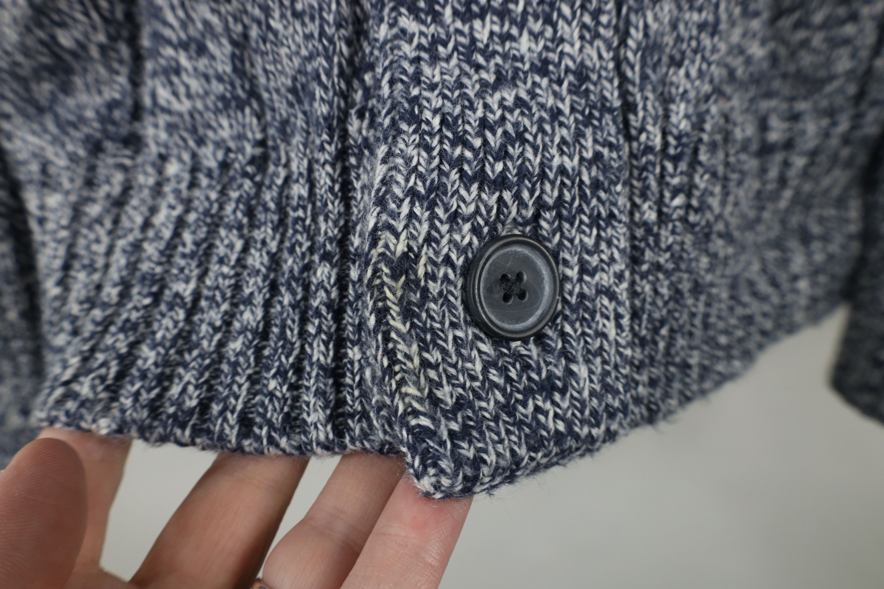 Banana Republic × Vintage Banana Republic Chunky Cable Knit Shawl Cardigan Sweater Size US XXL / EU 58 / 5 - 4 Thumbnail