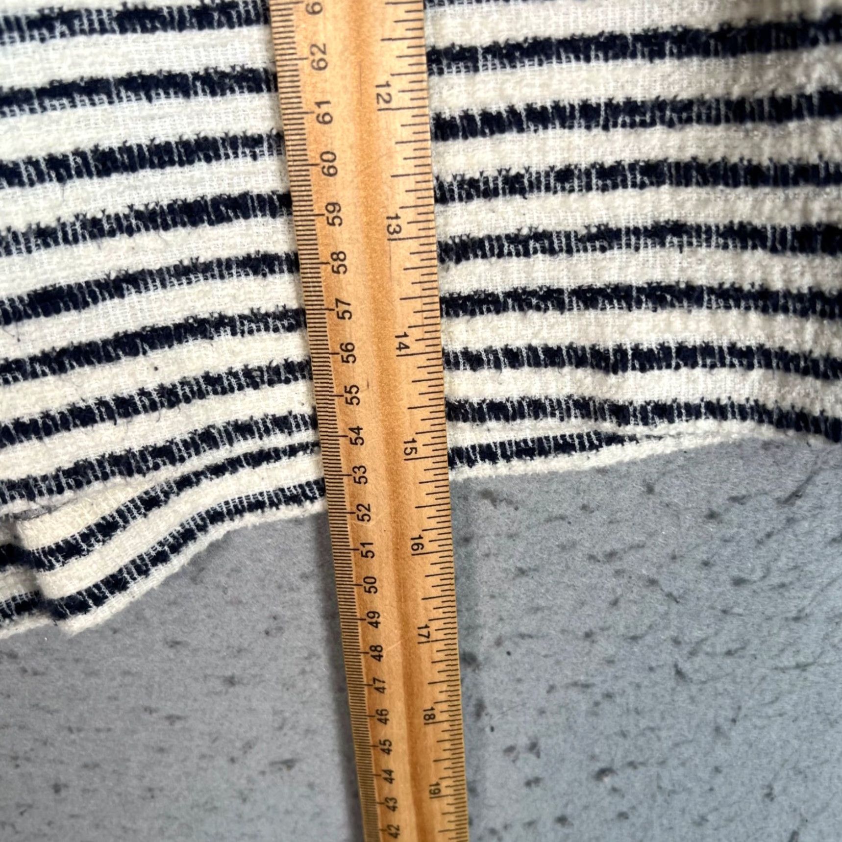 Lou & Grey Lou & Grey Womens Medium Striped Knit Shorts Black & White Cotton Blend Size 32" / US 10 / IT 46 - 6 Thumbnail
