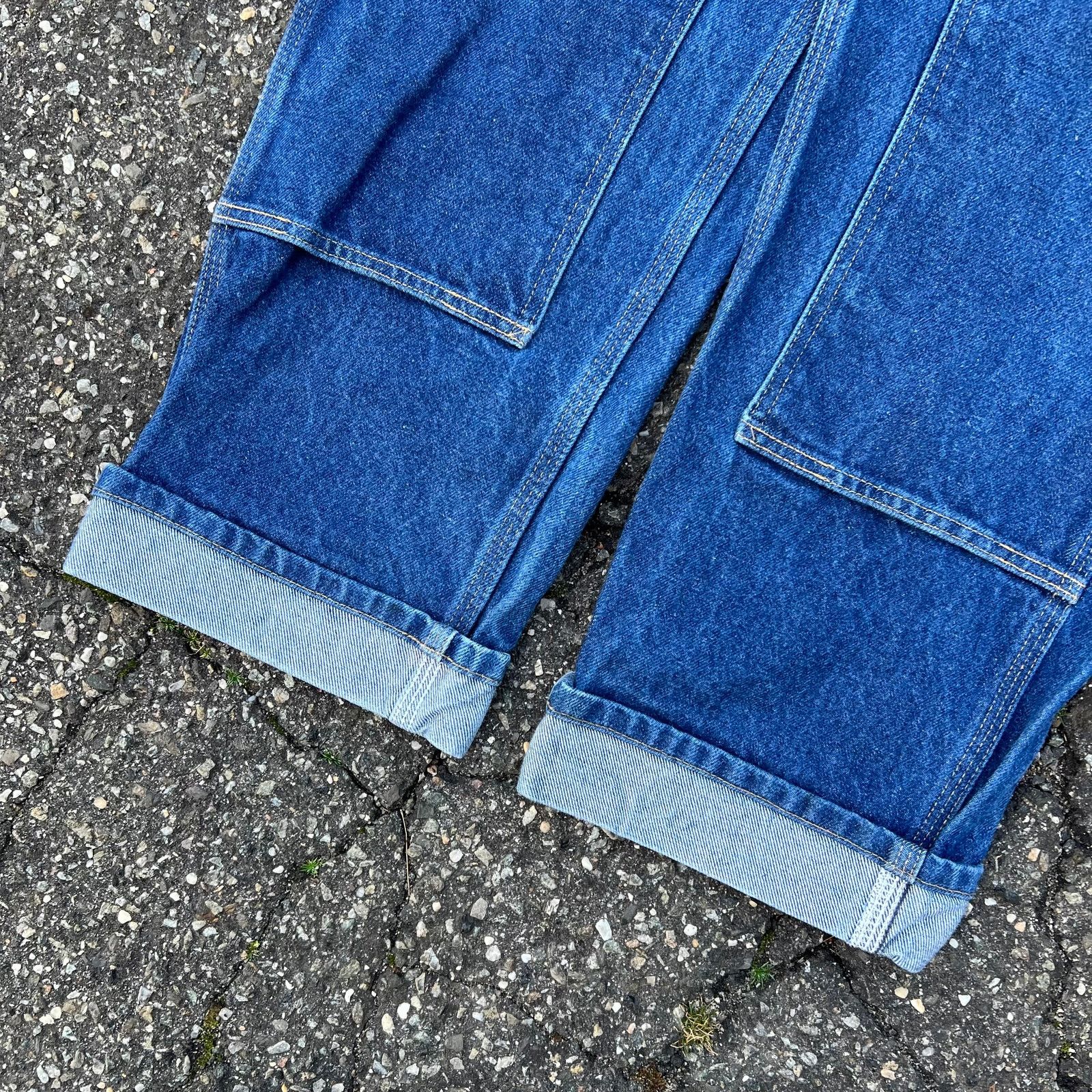 Carhartt × Vintage Vintage carhartt denim blue jeans double knee work pants Size US 32 / EU 48 - 3 Thumbnail