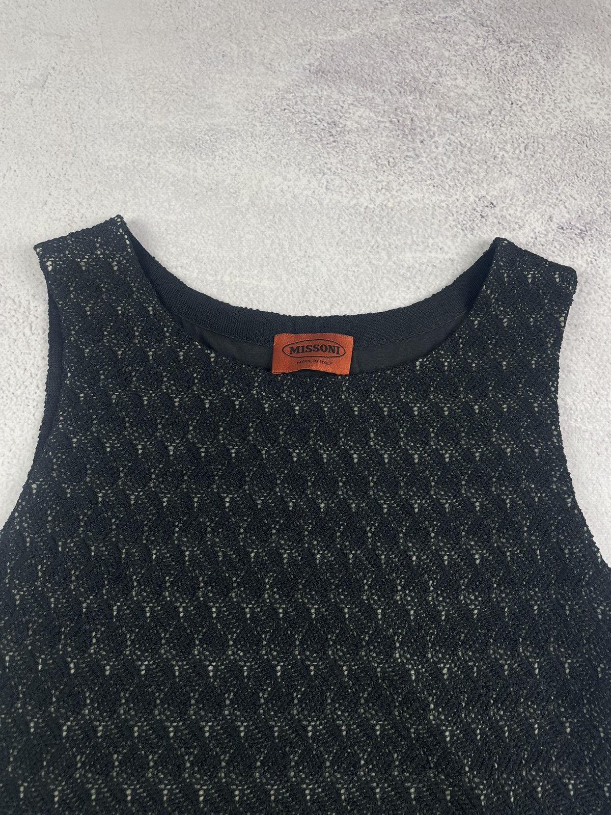 Missoni Missoni Women's Sleeveless Knit Mini Dress Chevron Pattern Size XS / US 0-2 / IT 36-38 - 14 Thumbnail