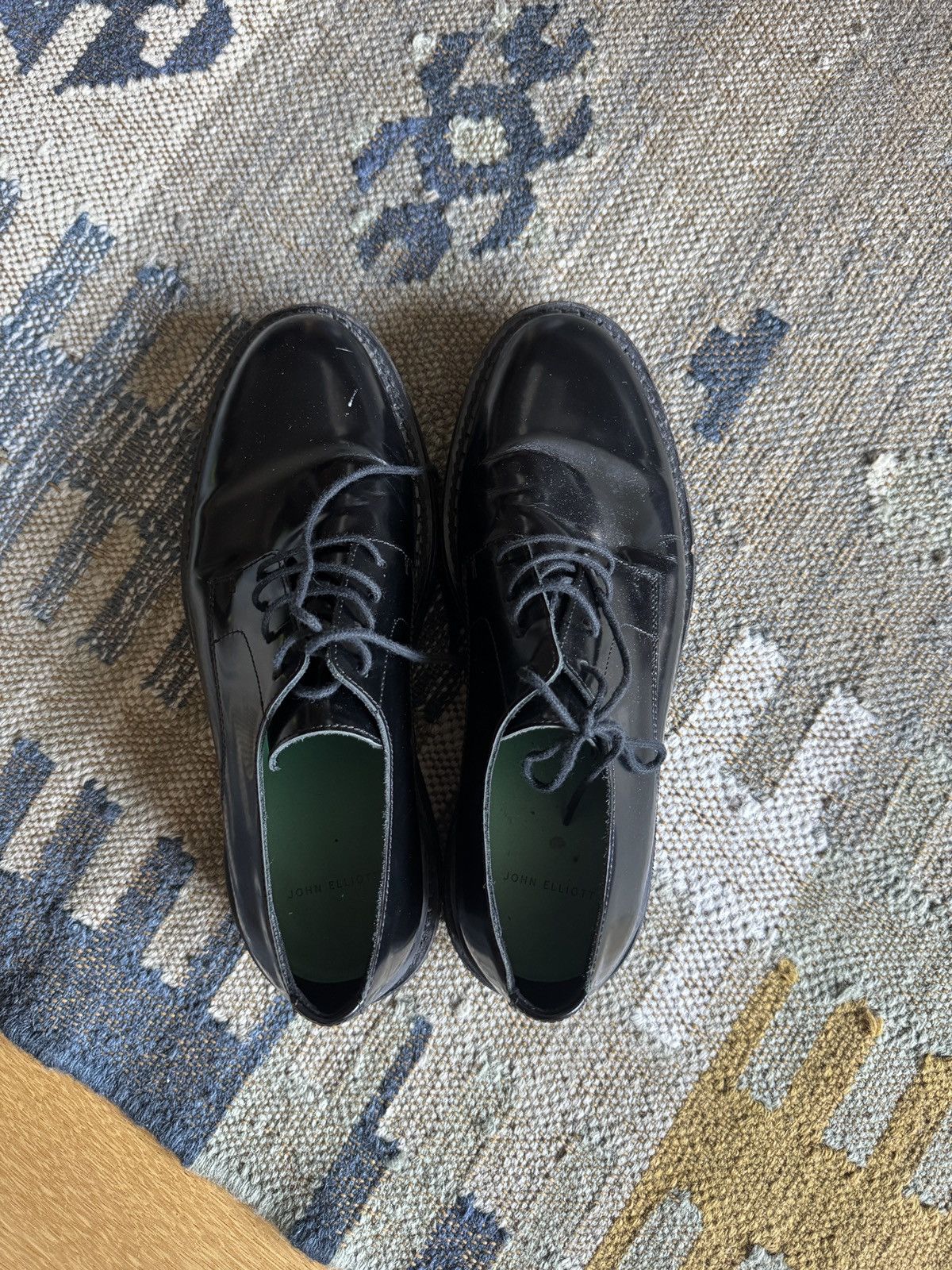 John Elliott John Elliott Creeper Derby Shoes Patent Leather 42 / 9 Size US 9 / EU 42 - 4 Thumbnail