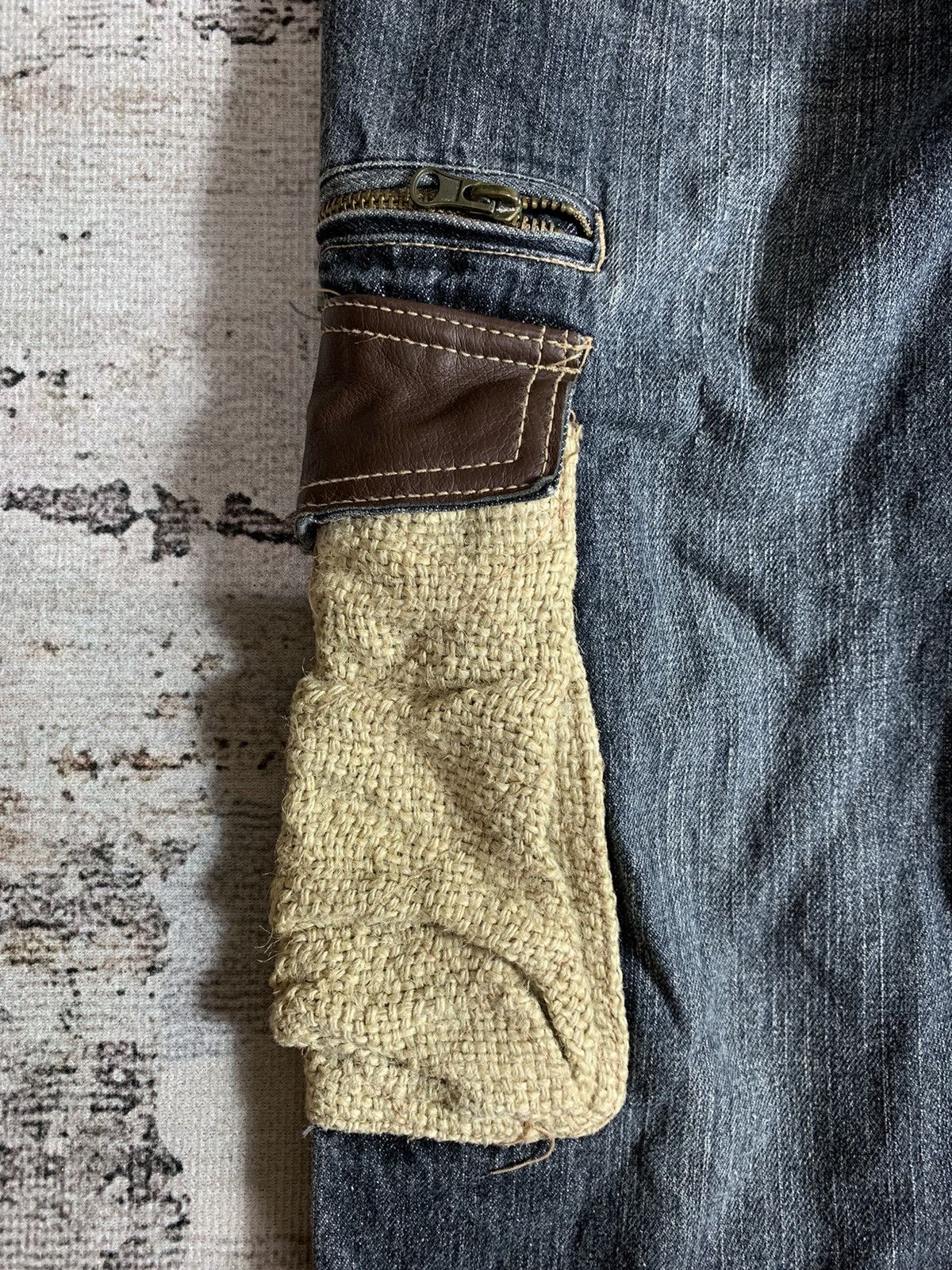 Vintage 💥BINDING OFFER💥2000s Cargo Distressed Denim Jeans Undefined Size US 32 / EU 48 - 4 Thumbnail